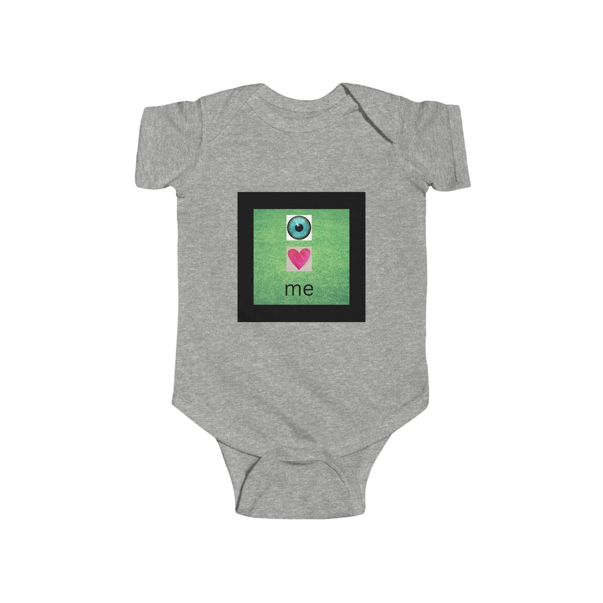 moontiq Baby Onesie 'I LOVE ME' Self Love Moonsuit US