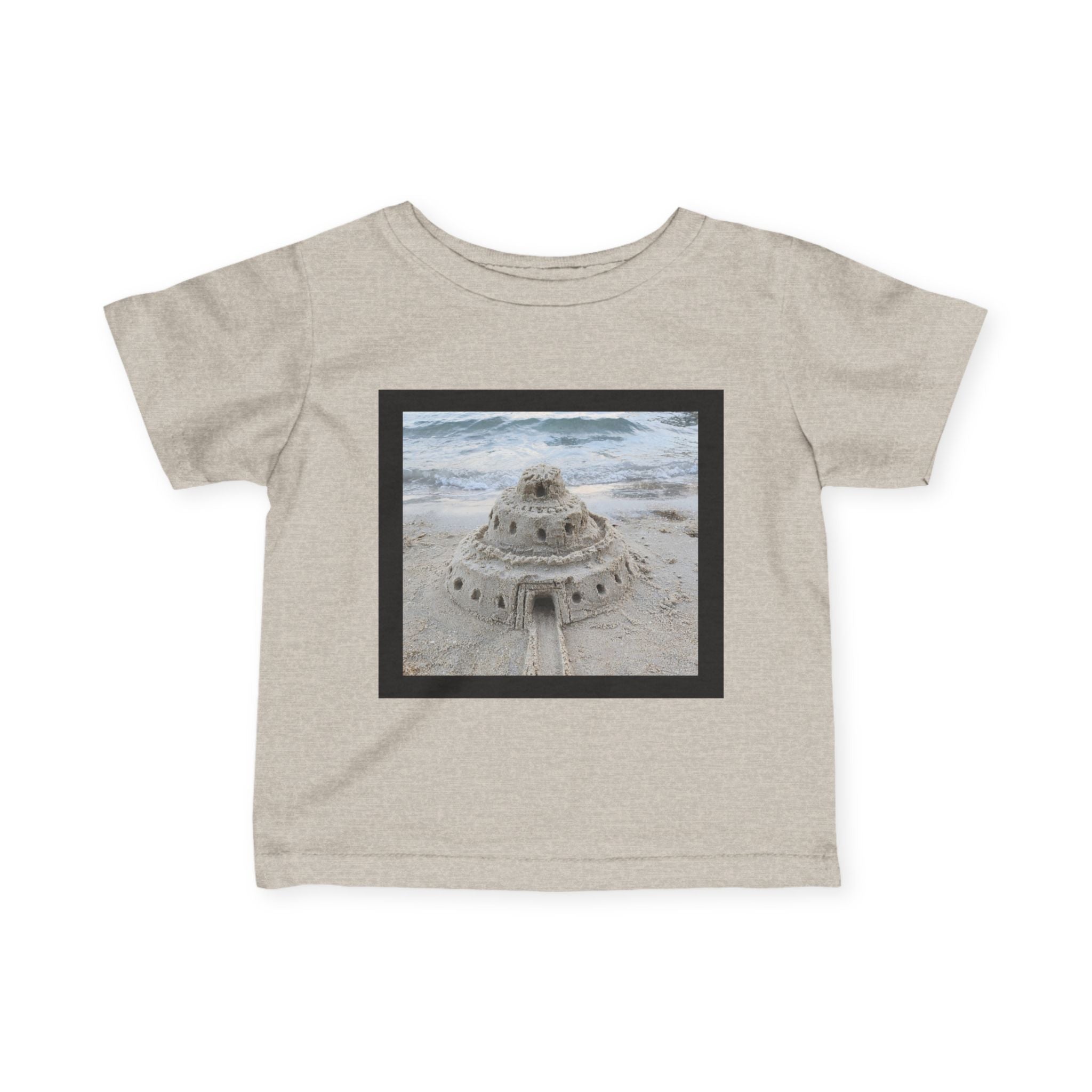 moontiq Baby Toddler T-Shirt 'Sandcastle Story' Beach Tee US