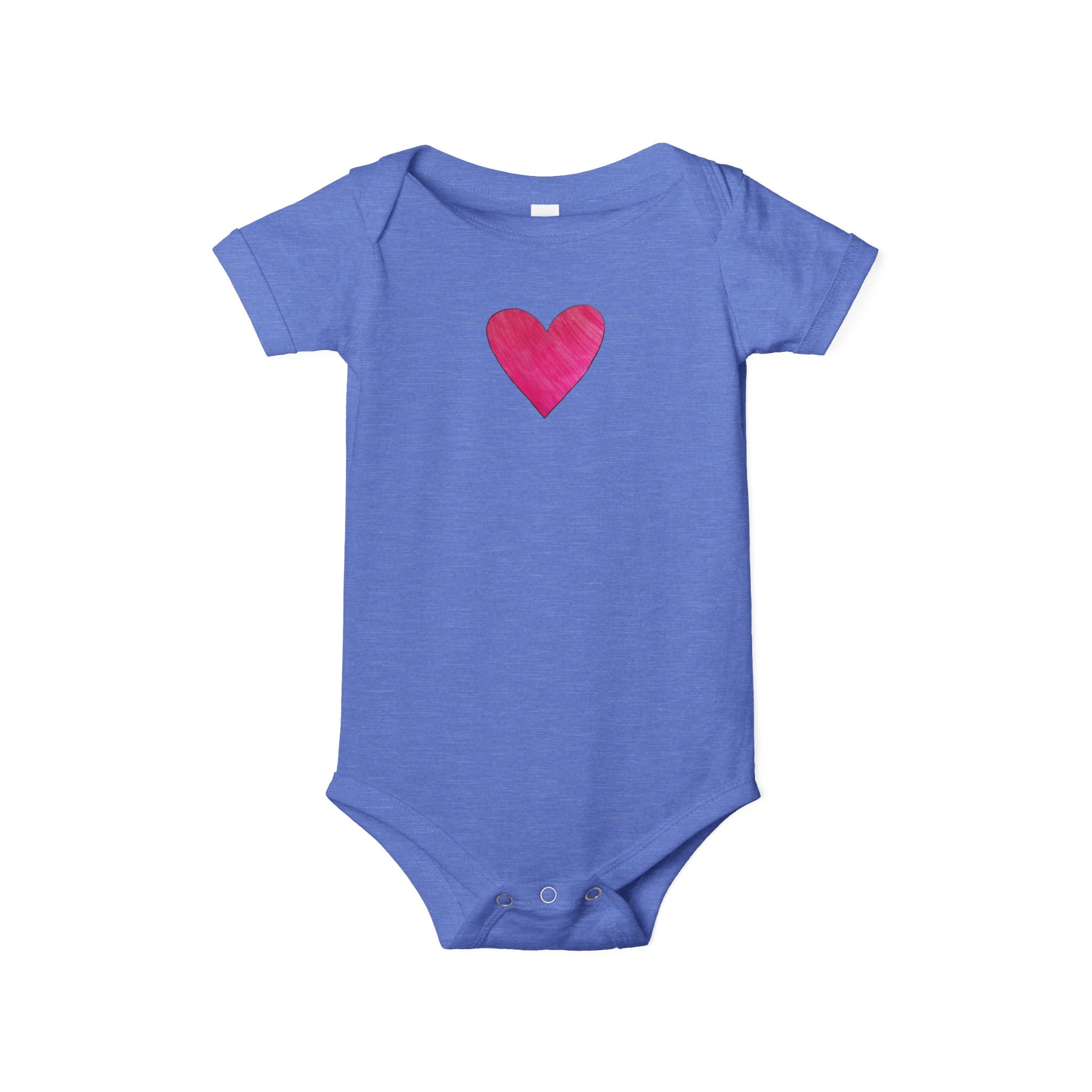 moontiq moonsuit 'My Pink Heart' Baby Love Bodysuit US