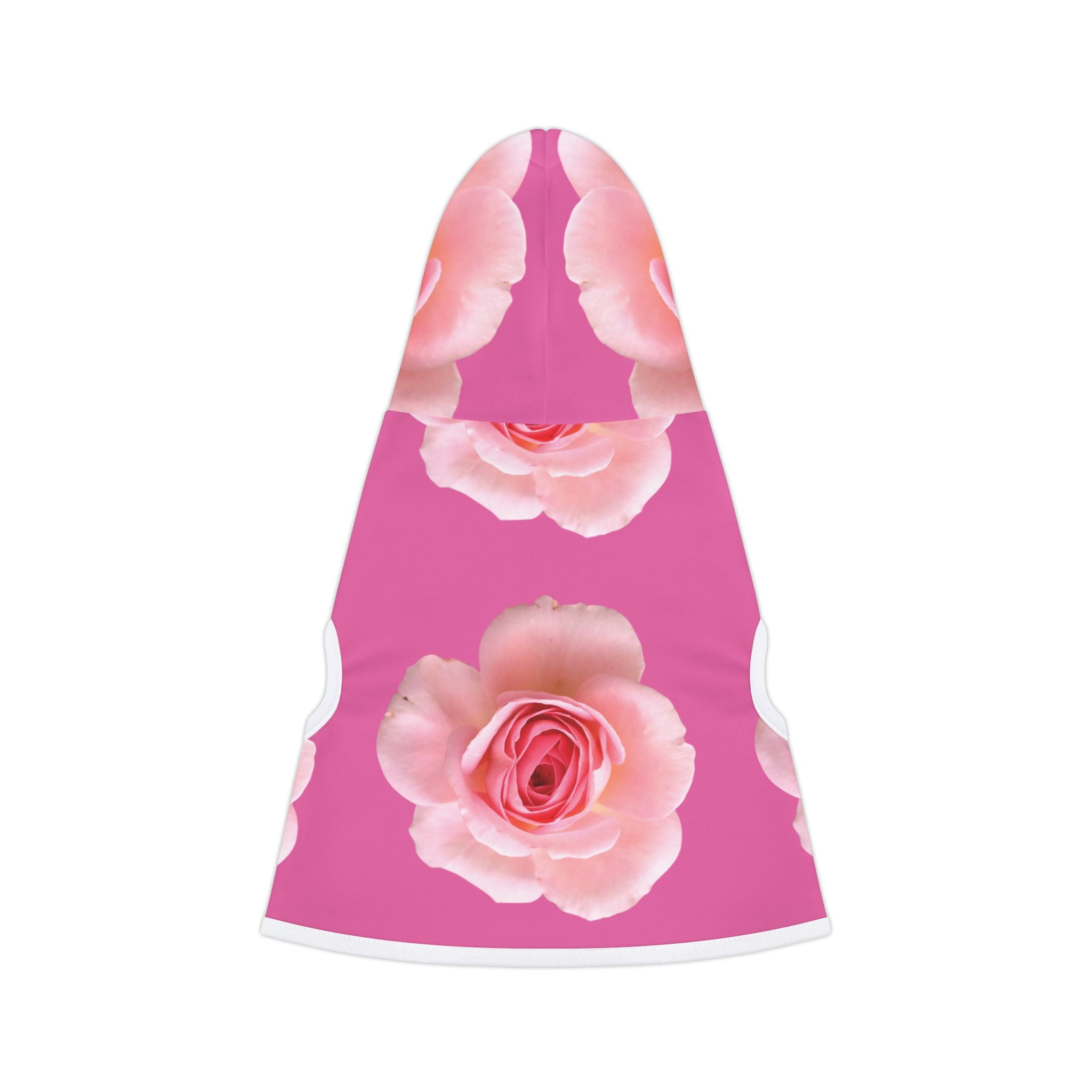 moontiq pooch Dog Hoodie Rose Sorbet Pink Floral Dog Outfit US