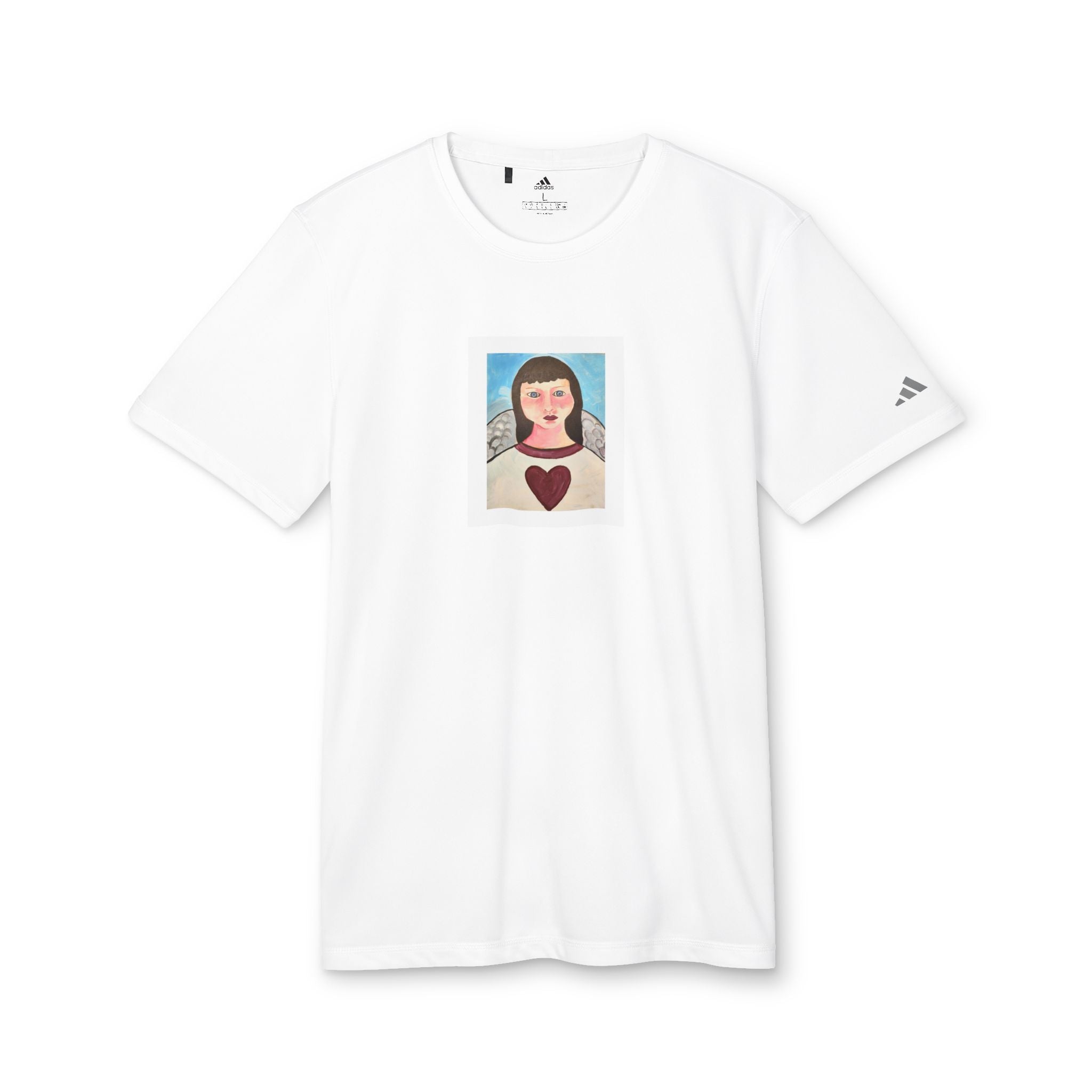 moontiq Men's Women's Superior White T-Shirt 'My Angel' US