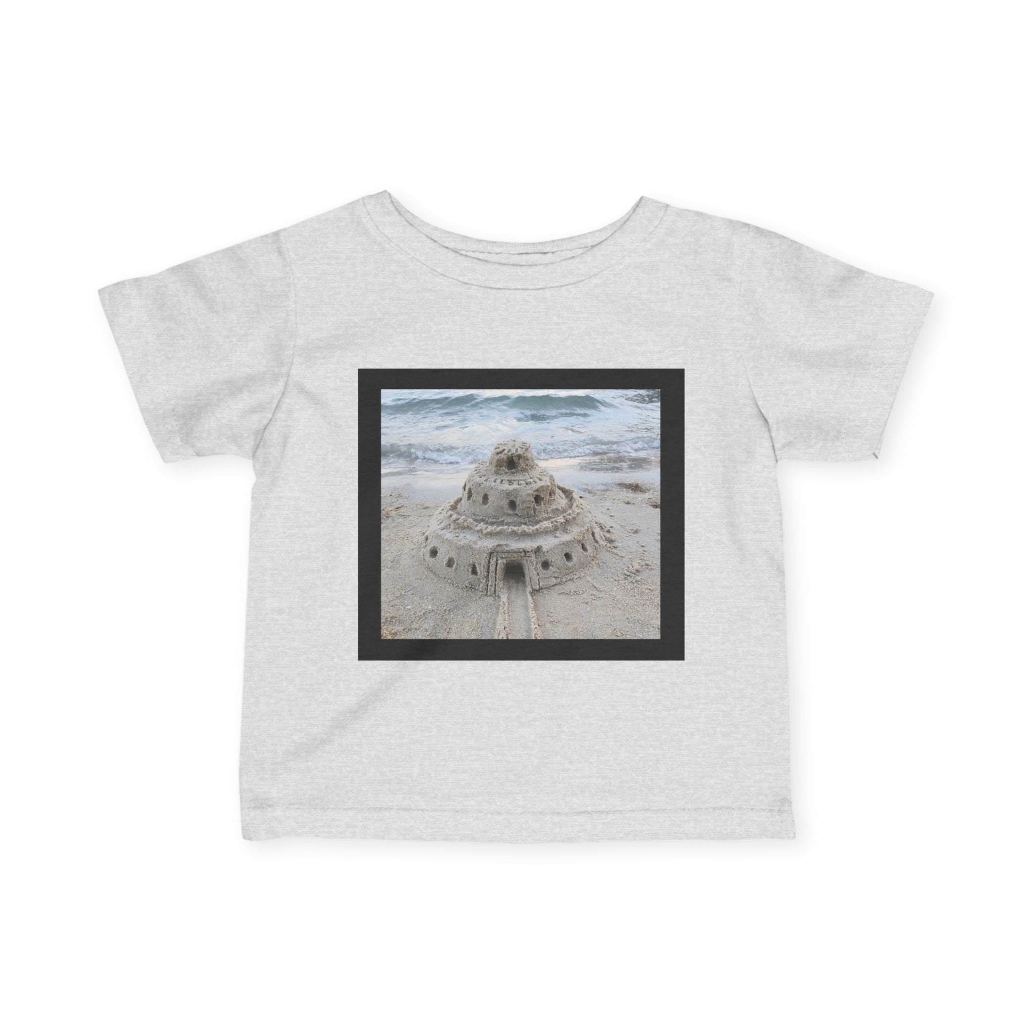 moontiq Baby Toddler T-Shirt 'Sandcastle Story' Beach Tee US