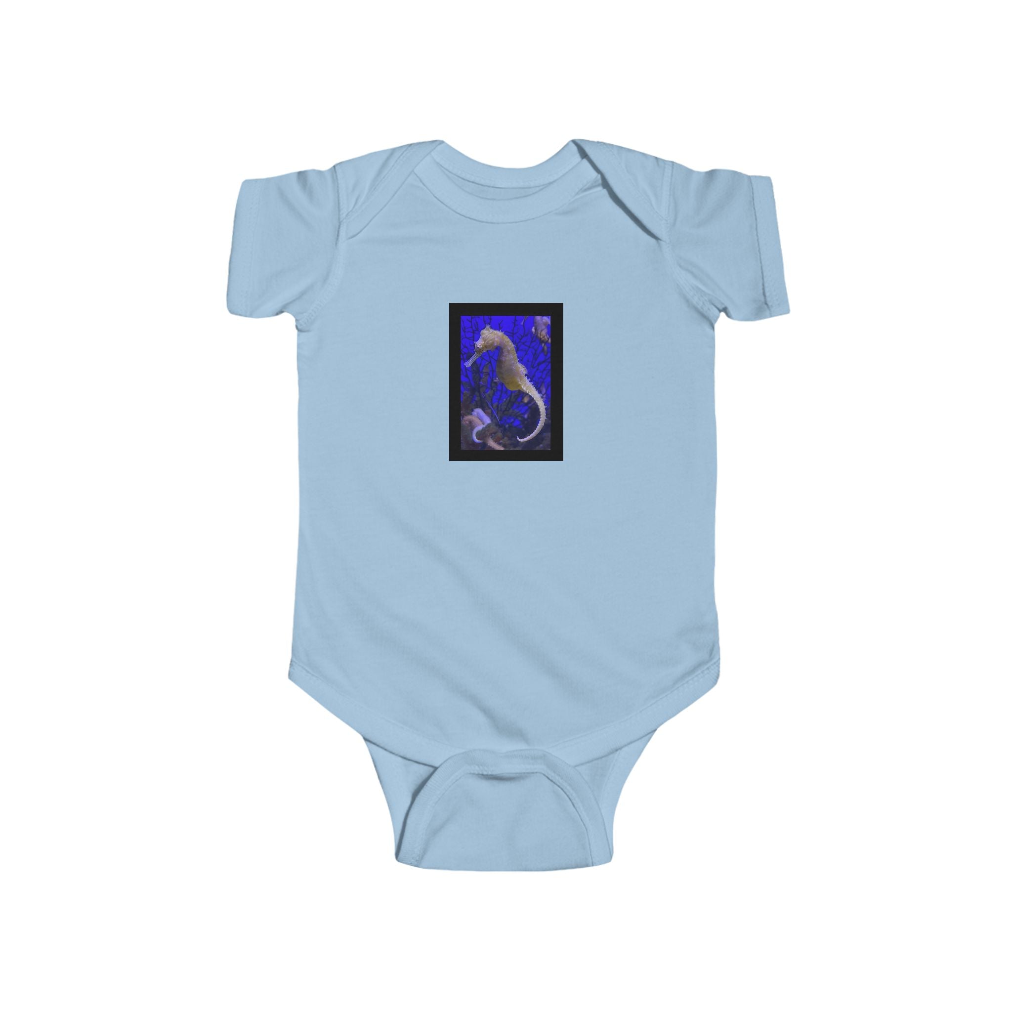 moontiq Baby Onesie '3D Seahorse' Ocean Inspired Moonsuit US