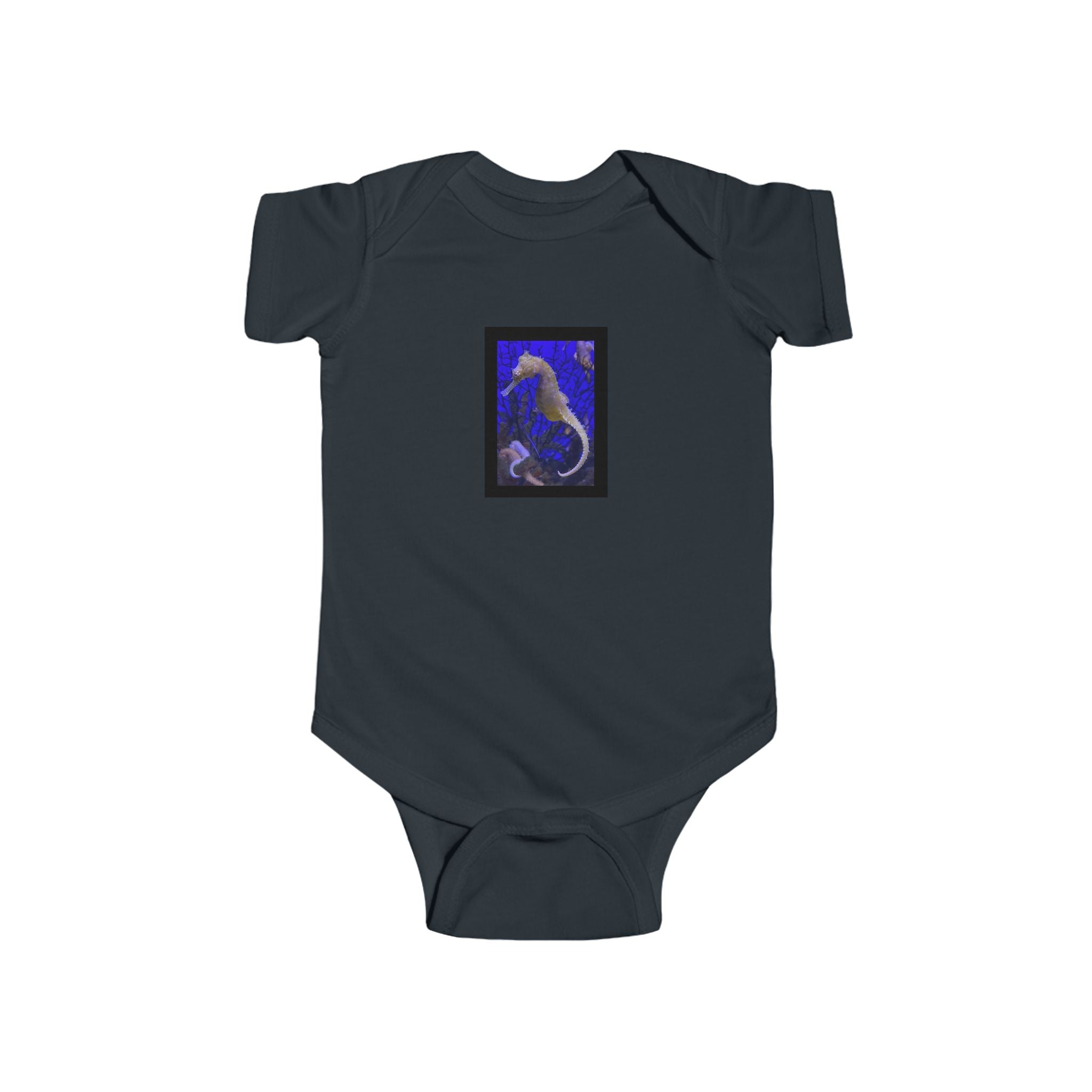 moontiq Baby Onesie '3D Seahorse' Ocean Inspired Moonsuit US