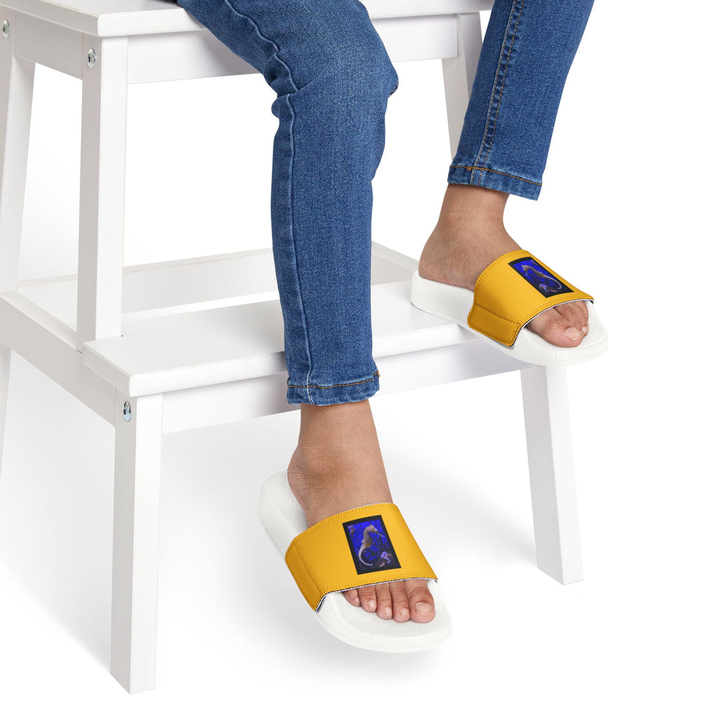 moontiq Under The Sea '3D Seahorse' Kids Flip Flops Slides US