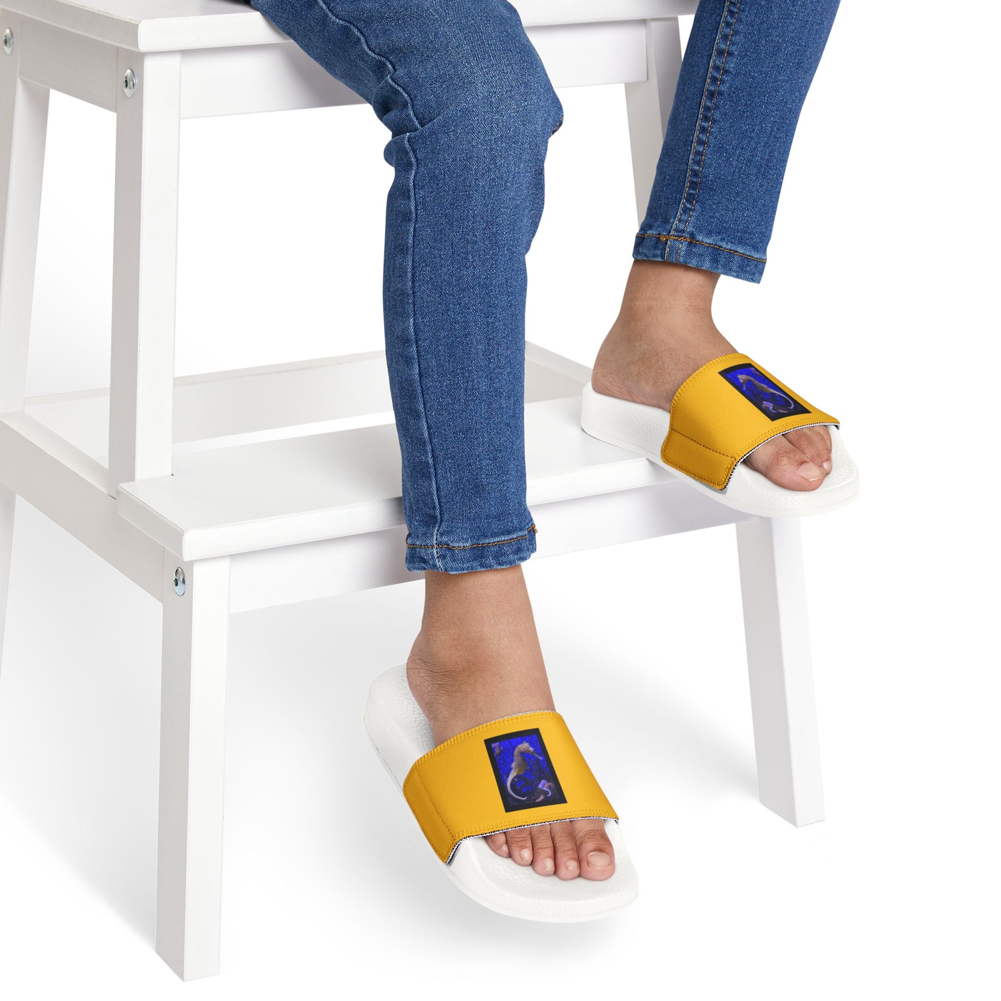 moontiq Under The Sea '3D Seahorse' Kids Flip Flops Slides US