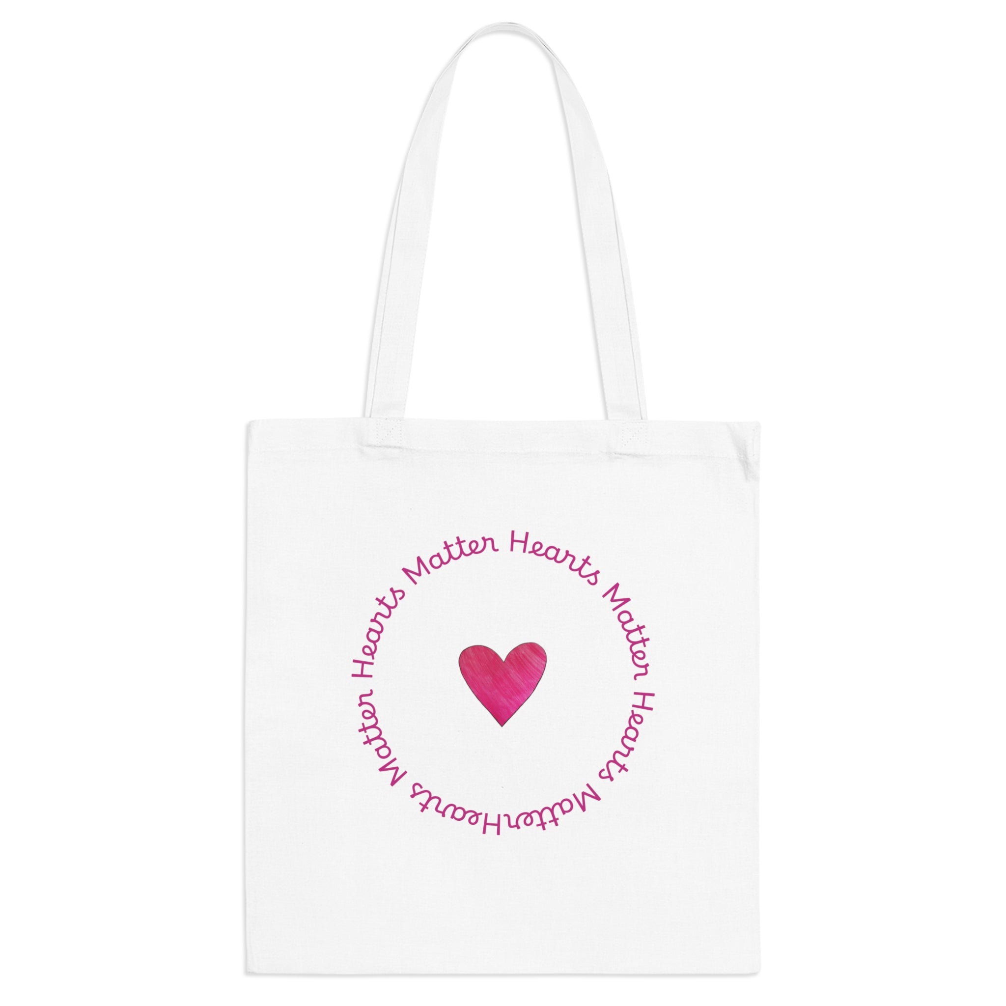 moontiq Ladybug Cotton Tote Bag 'My Heart Matters' US