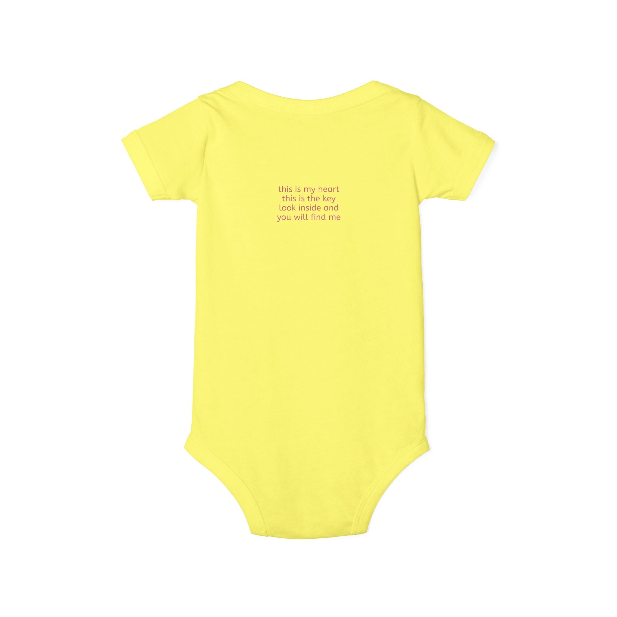 moontiq moonsuit 'My Pink Heart' Baby Love Bodysuit US