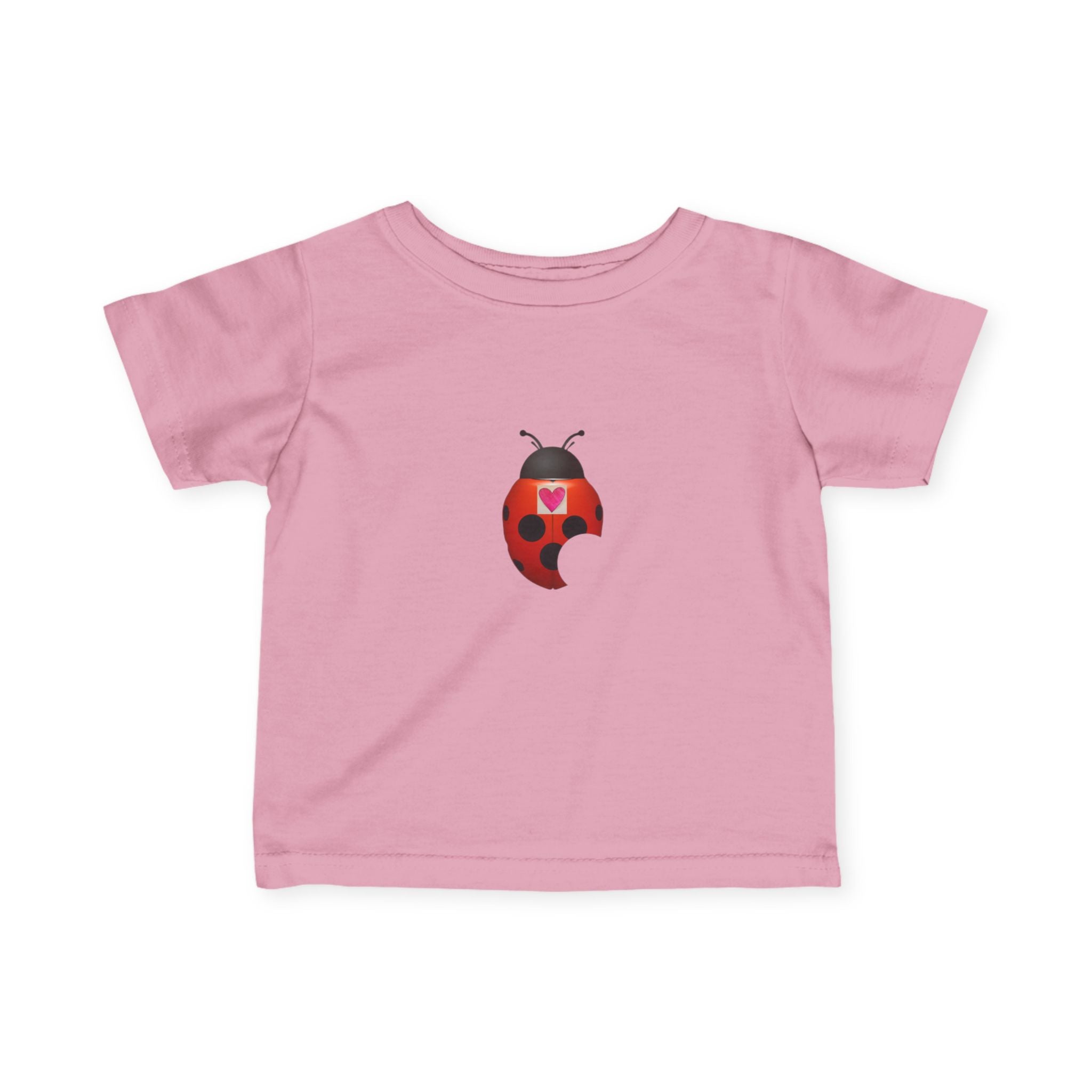 moontiq Ladybug 'My Heart Matters' Baby Toddler Soft Tee US