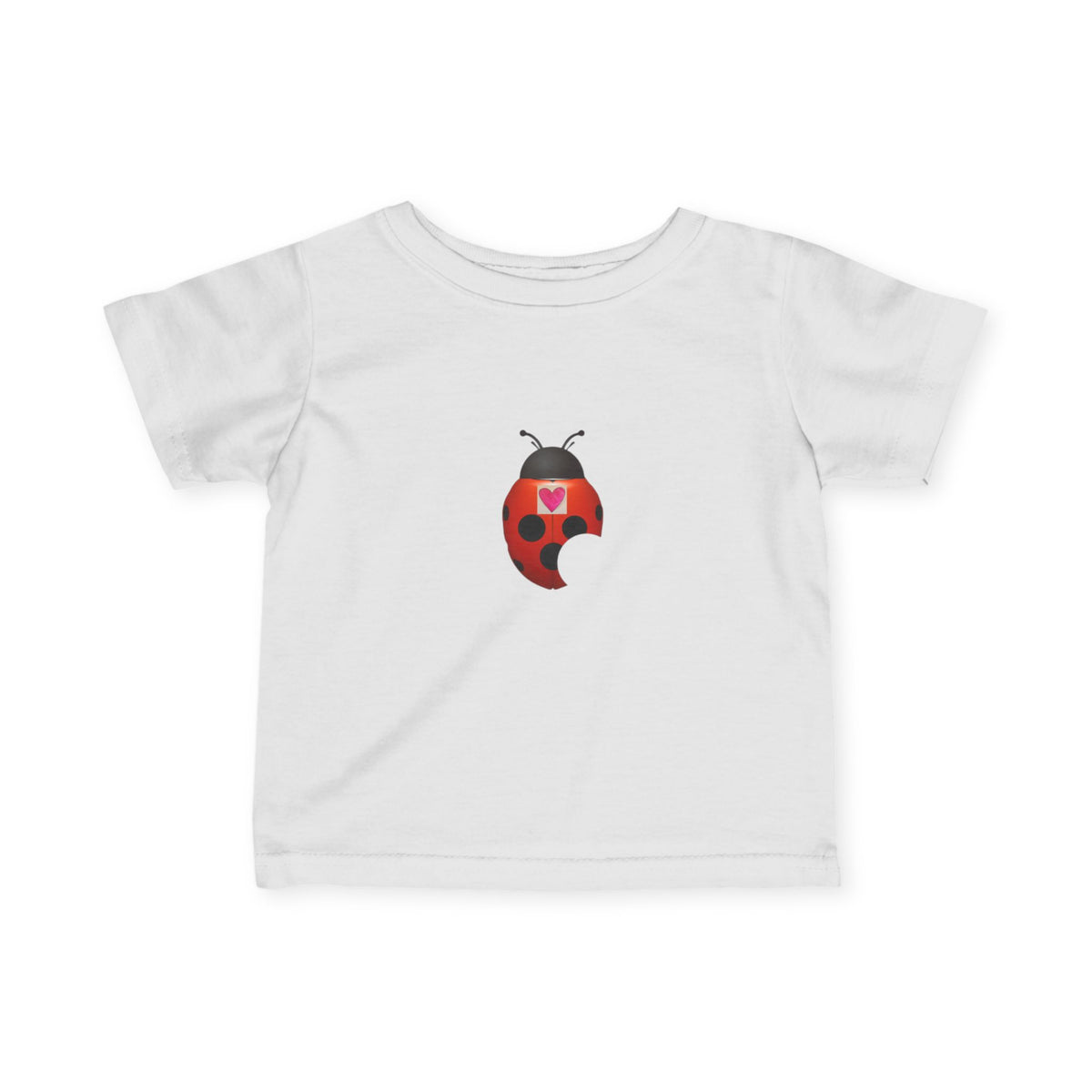 moontiq Ladybug 'My Heart Matters' Baby Toddler Soft Tee US