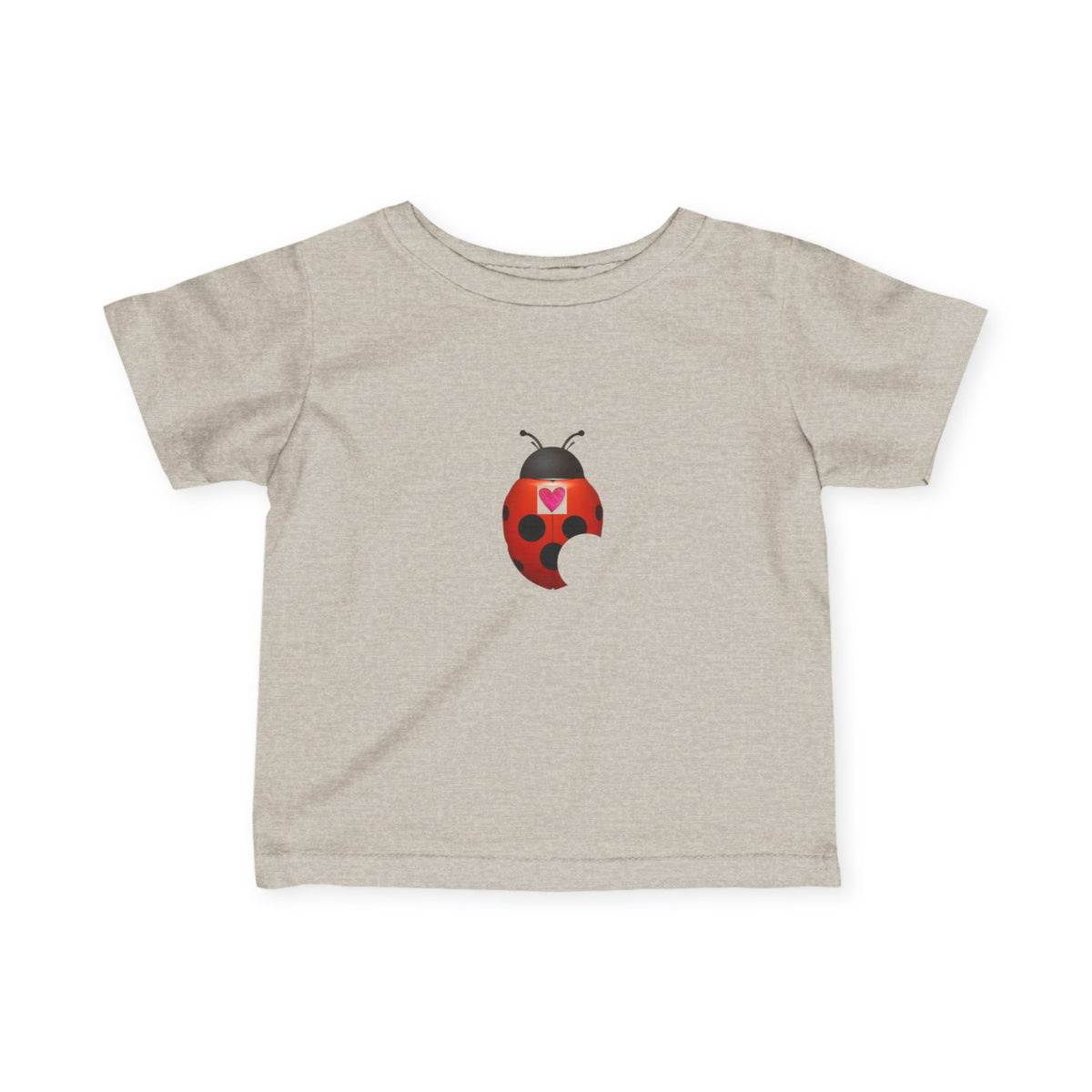 moontiq Ladybug 'My Heart Matters' Baby Toddler Soft Tee US