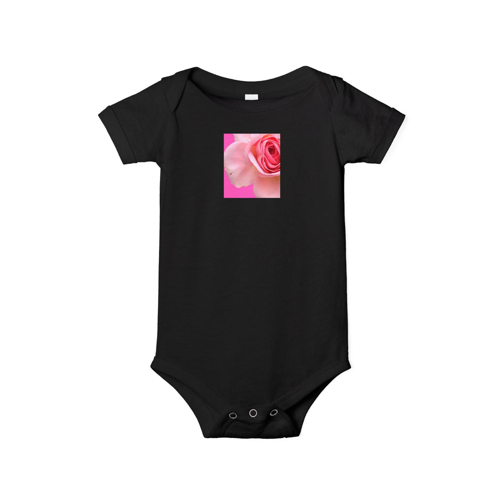 moontiq moonsuit 'Rose Sorbet' Pink Floral Baby Bodysuit US