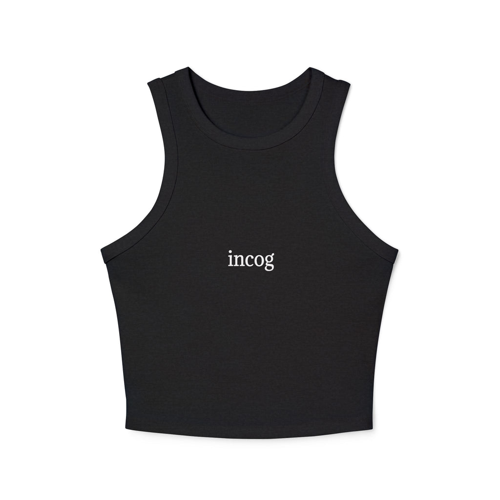 moontiq Women's Sleek Black Crop Top 'Incognito' US