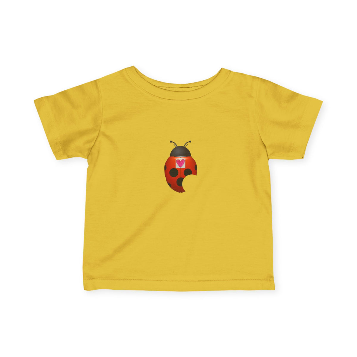 moontiq Ladybug 'My Heart Matters' Baby Toddler Soft Tee US