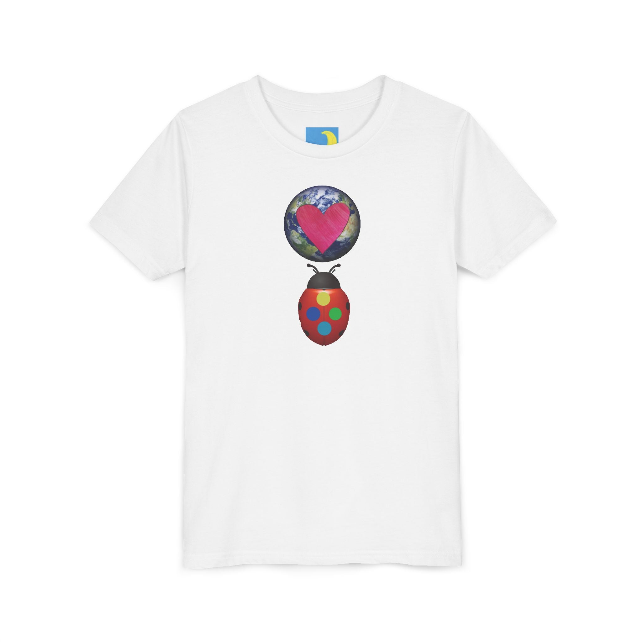 moontiq Ladybug Color 'together' Kid's Youth Short Sleeve Tee US