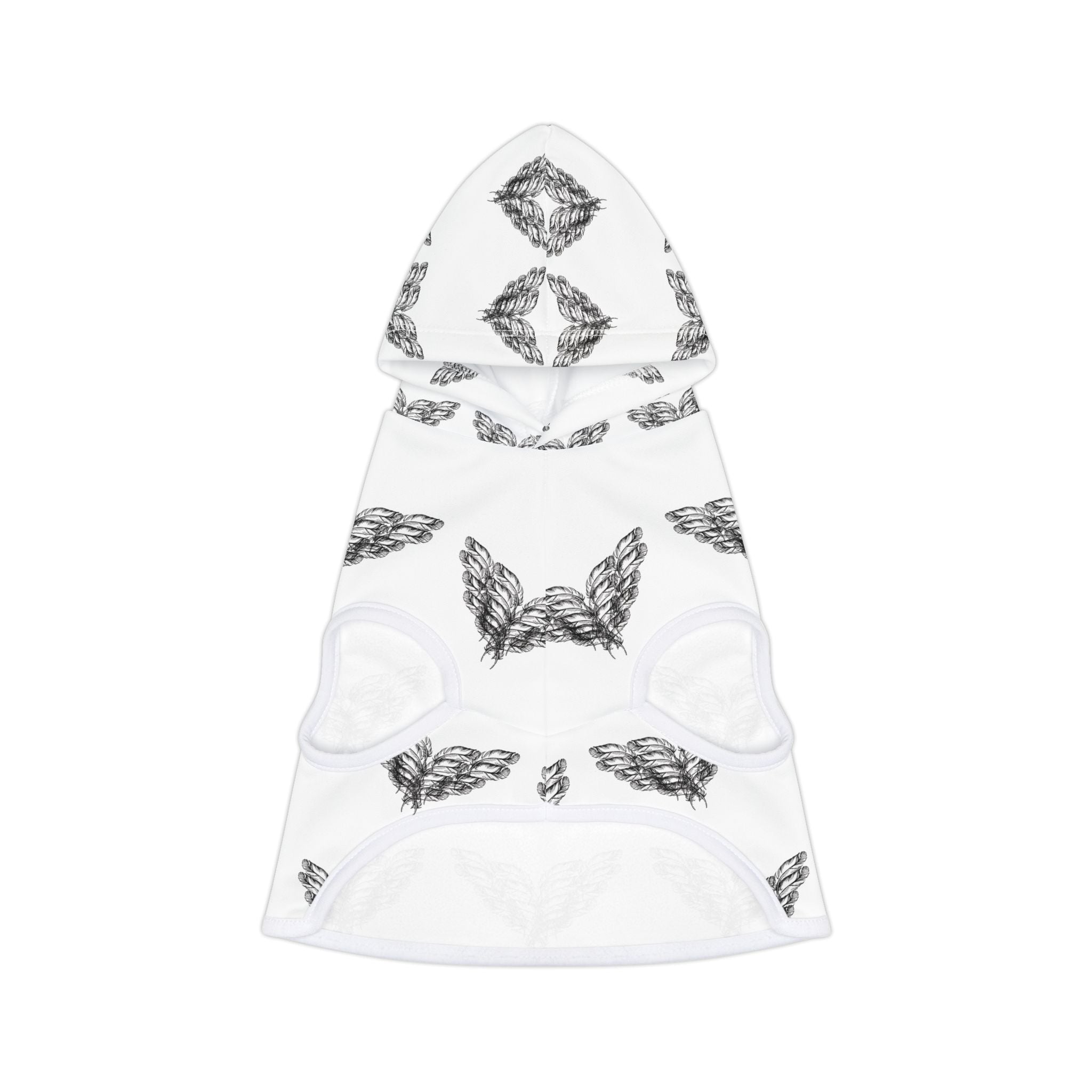 moontiq pooch Dog Hoodie 'I Got Wings' Angelic Dog Clothing US