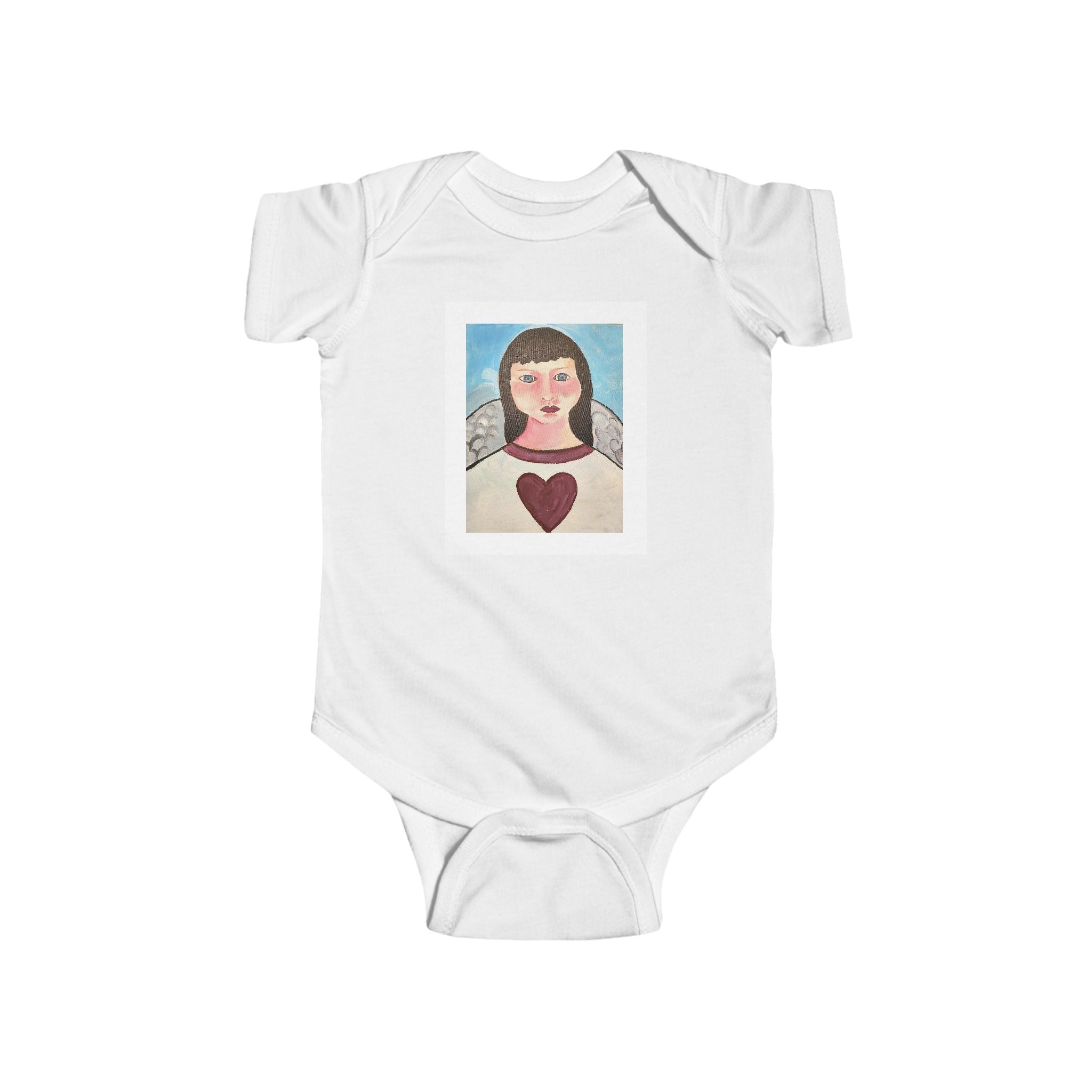 moontiq Cute Baby Onesie 'My Angel' Infant Moonsuit US