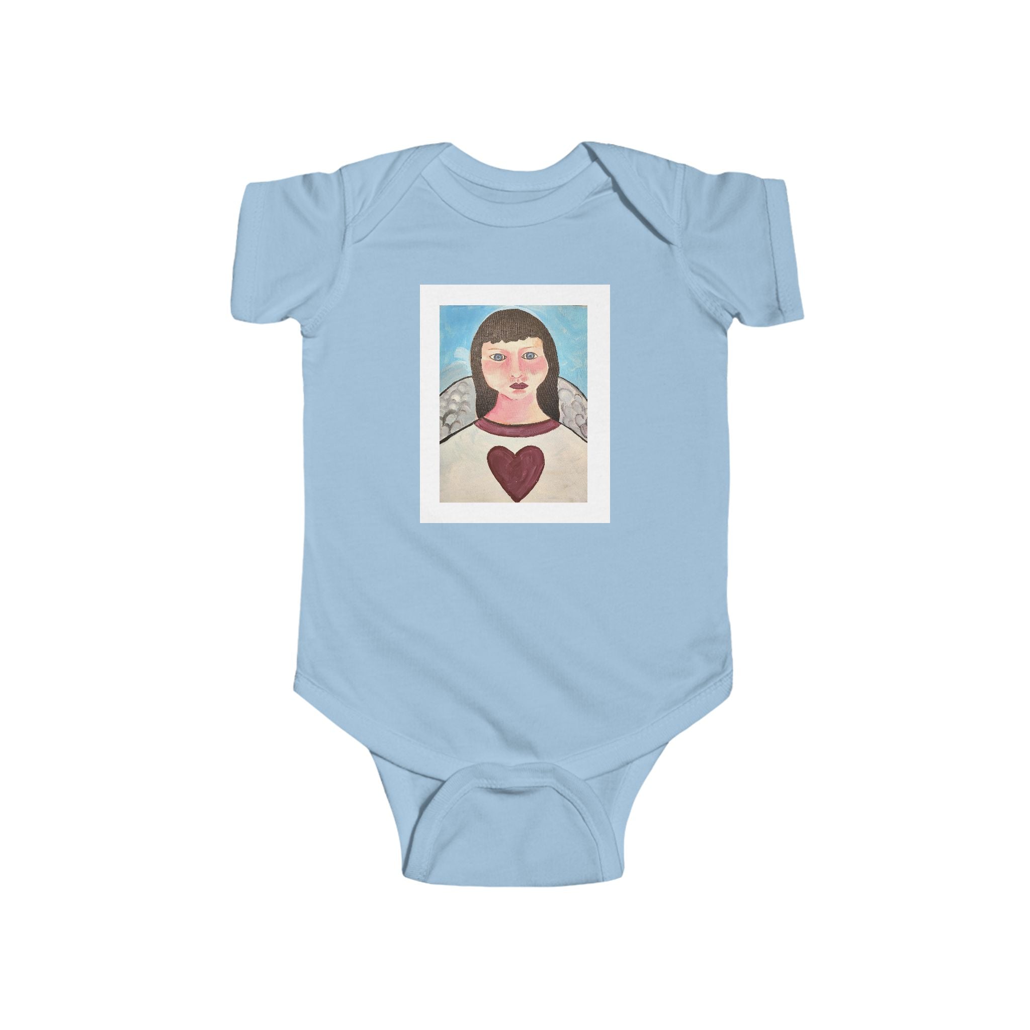 moontiq Cute Baby Onesie 'My Angel' Infant Moonsuit US