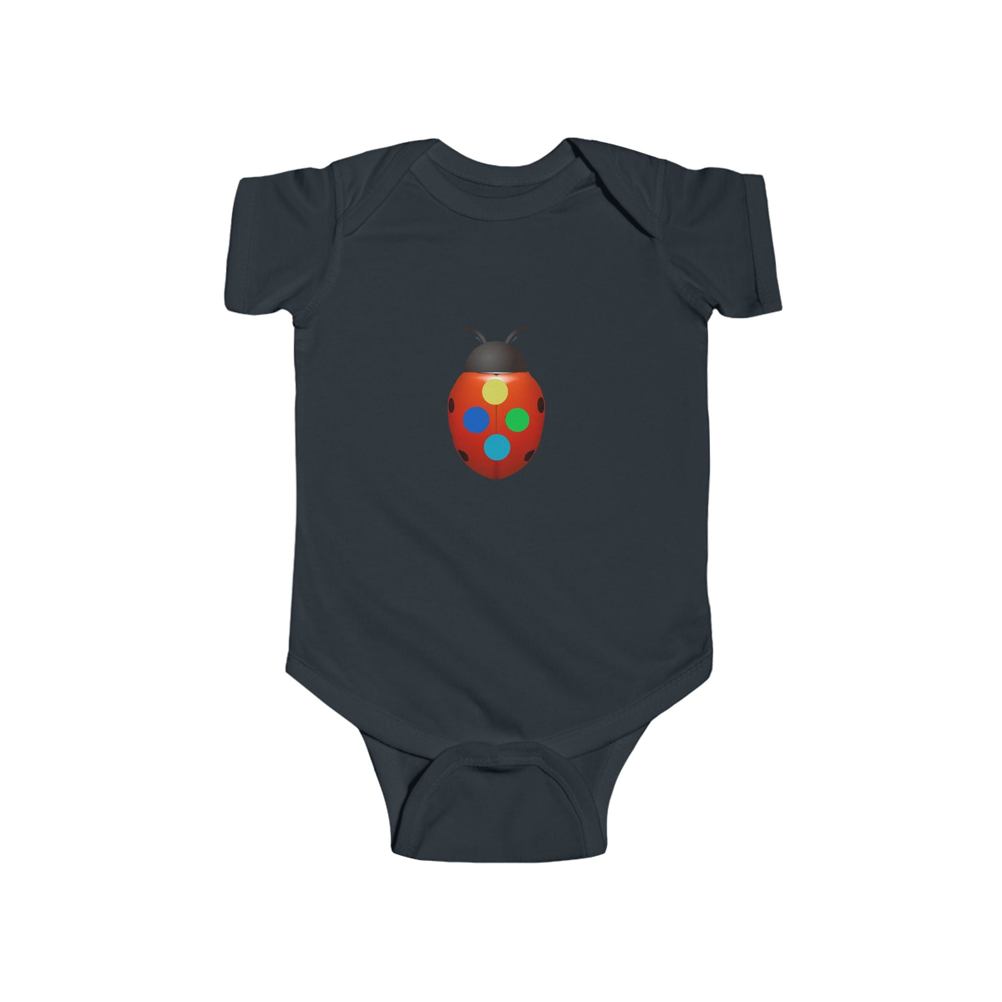 moontiq 'Ladybug Color' Soft Baby Onesie Moonsuit US