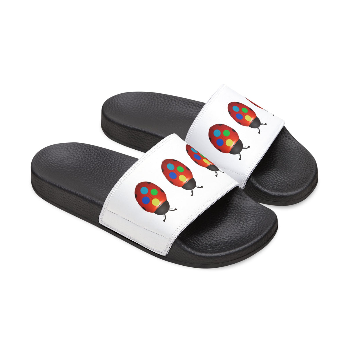 moontiq Ladybug Color 'Together' Kids Summer Slides US