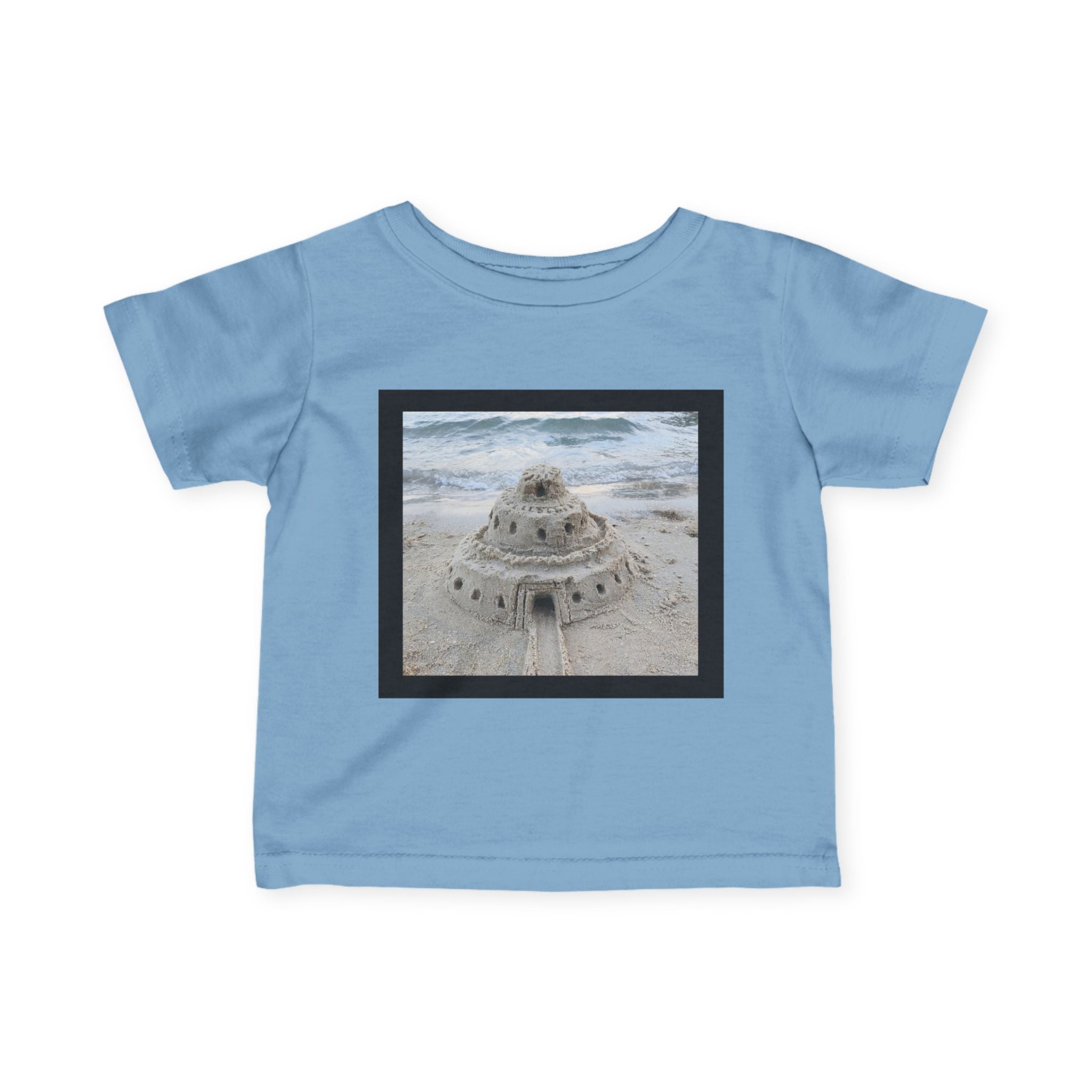 moontiq Baby Toddler T-Shirt 'Sandcastle Story' Beach Tee US