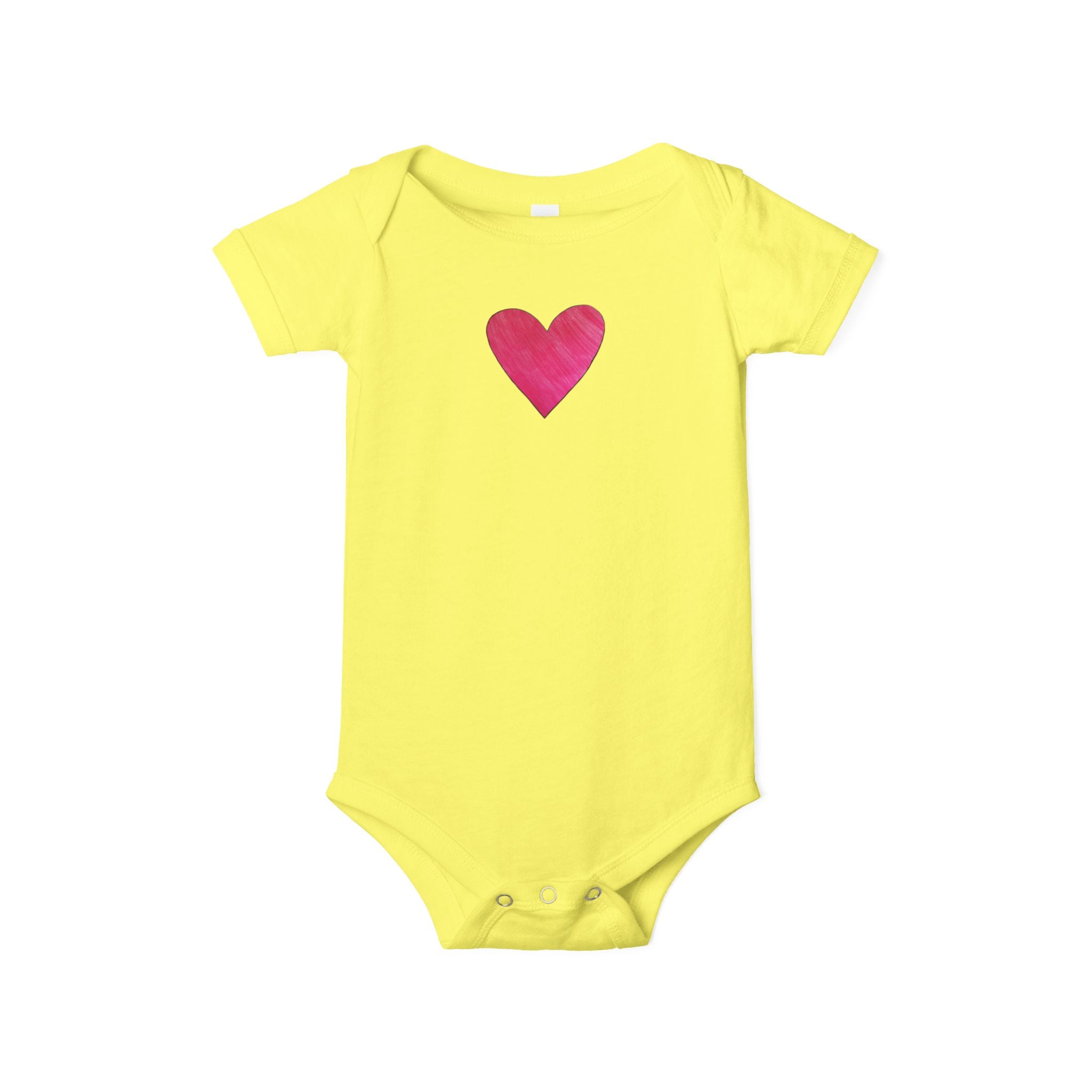 moontiq moonsuit 'My Pink Heart' Baby Love Bodysuit US