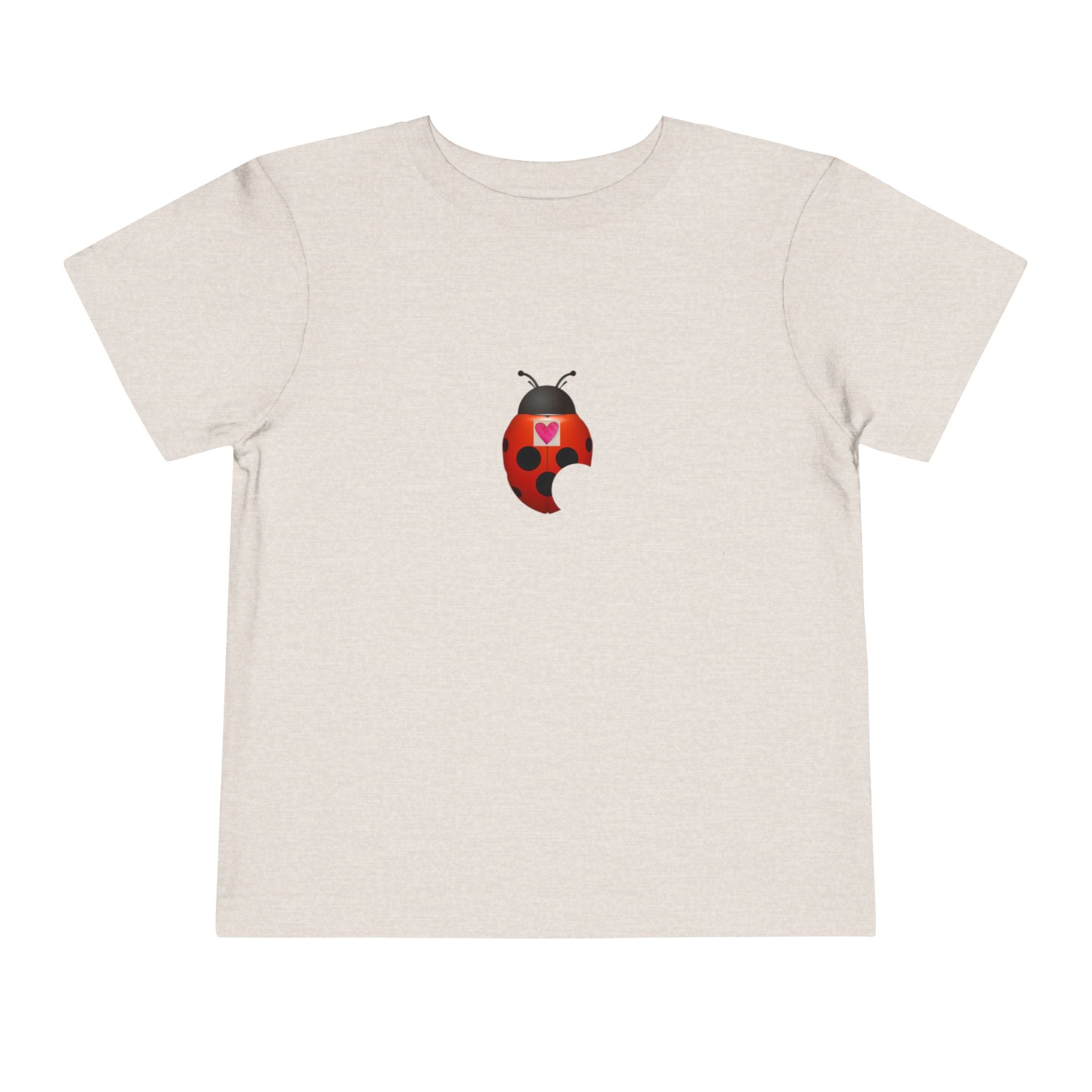 moontiq Ladybug 'My Heart Matters' Toddler Kids Soft Tee US