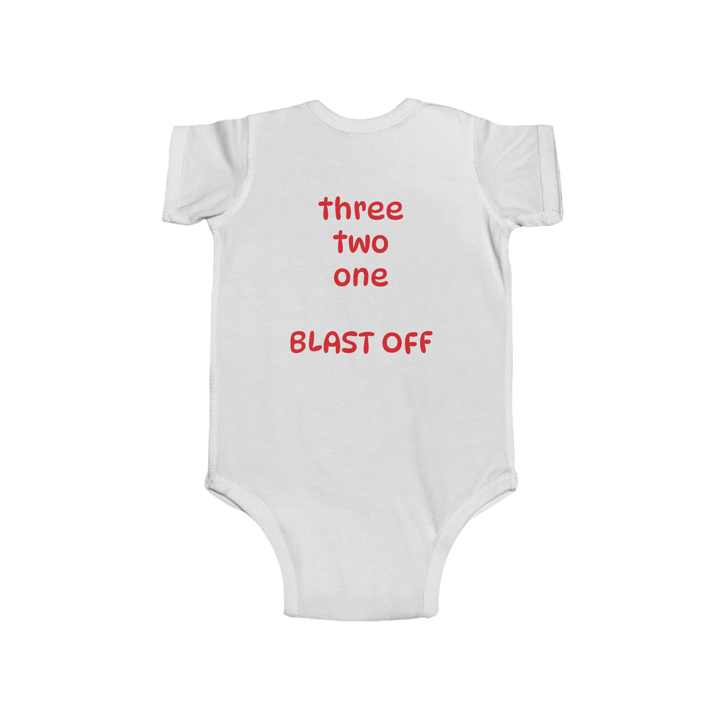 moontiq Baby Onesie 'Rocket's Mission' Space Moonsuit US