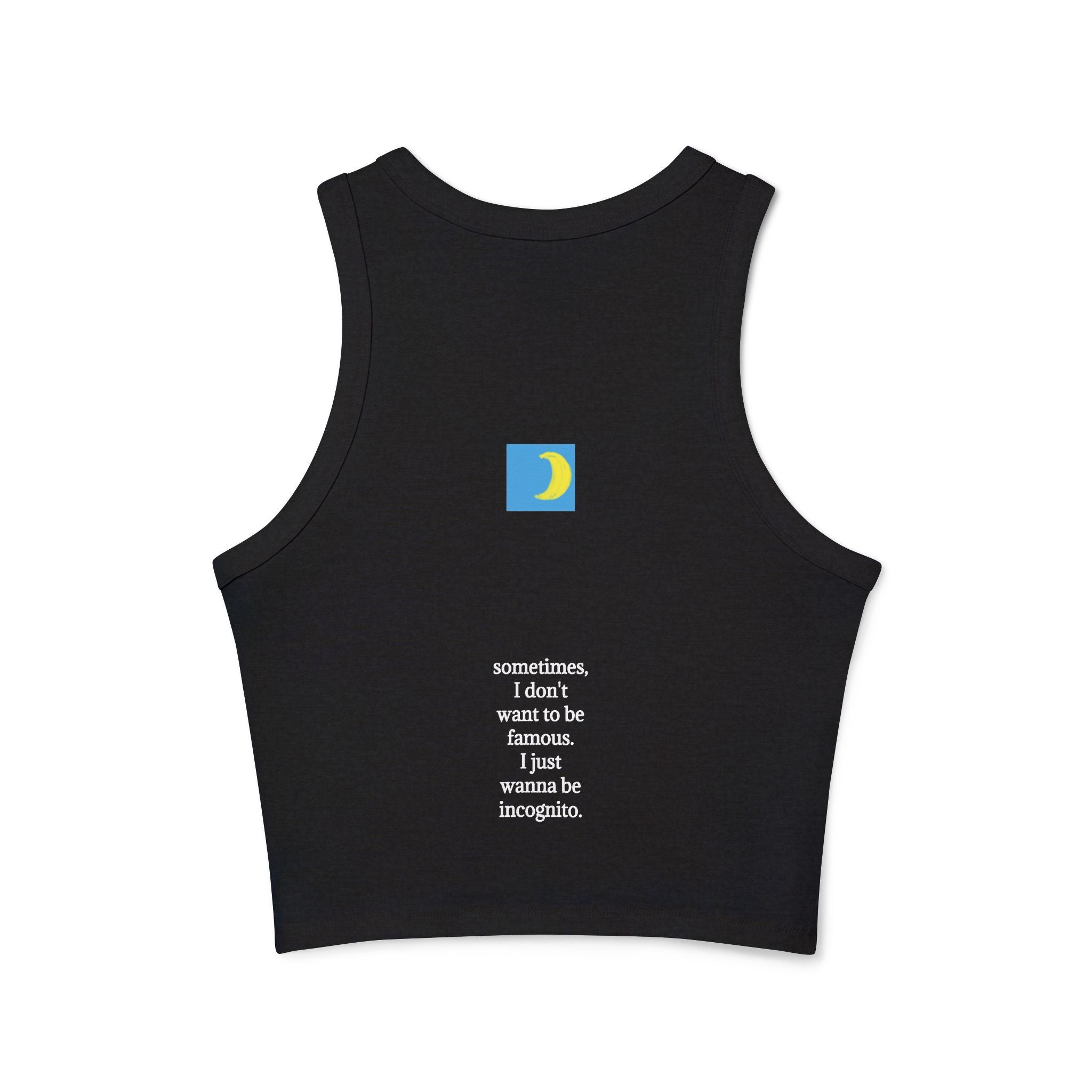 moontiq Women's Sleek Black Crop Top 'Incognito' US