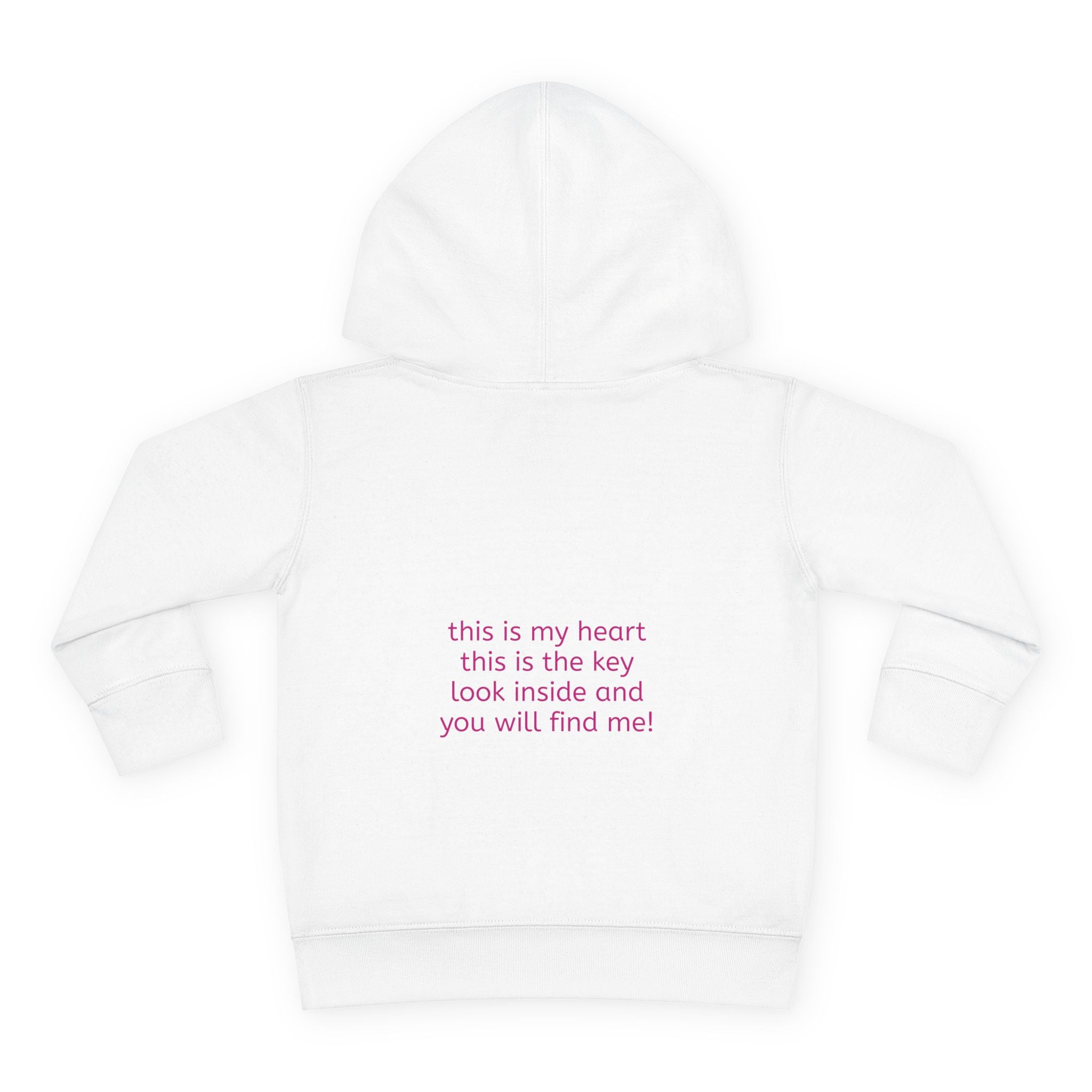 moontiq Toddler Kids Hoodie 'My Pink Love Heart' Pullover US