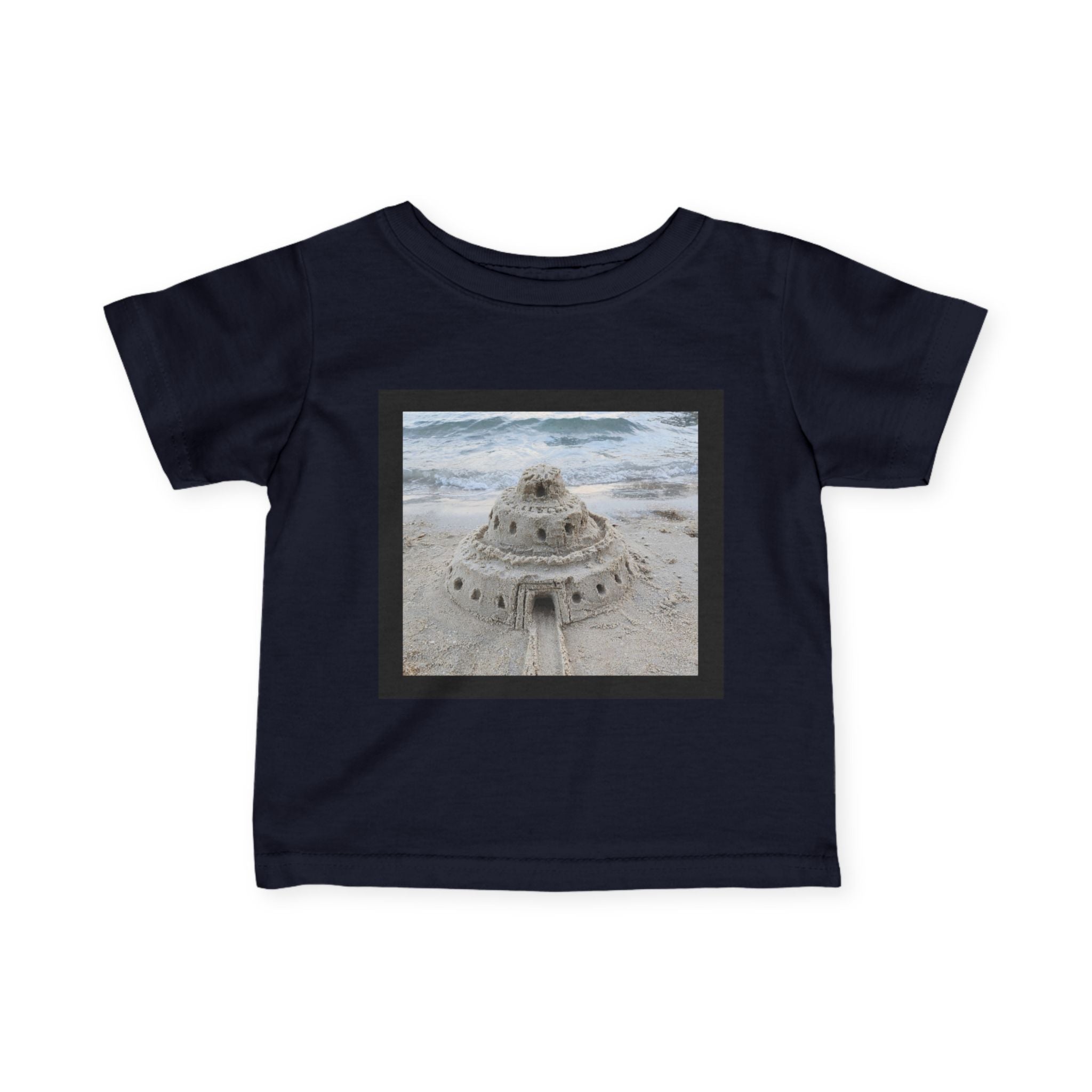 moontiq Baby Toddler T-Shirt 'Sandcastle Story' Beach Tee US