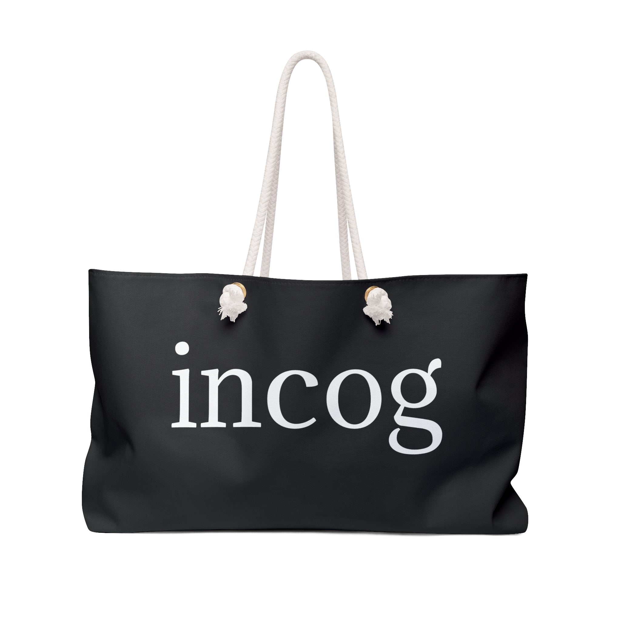 moontiq Tote Bag 'Incognito' Black Spacious Weekender