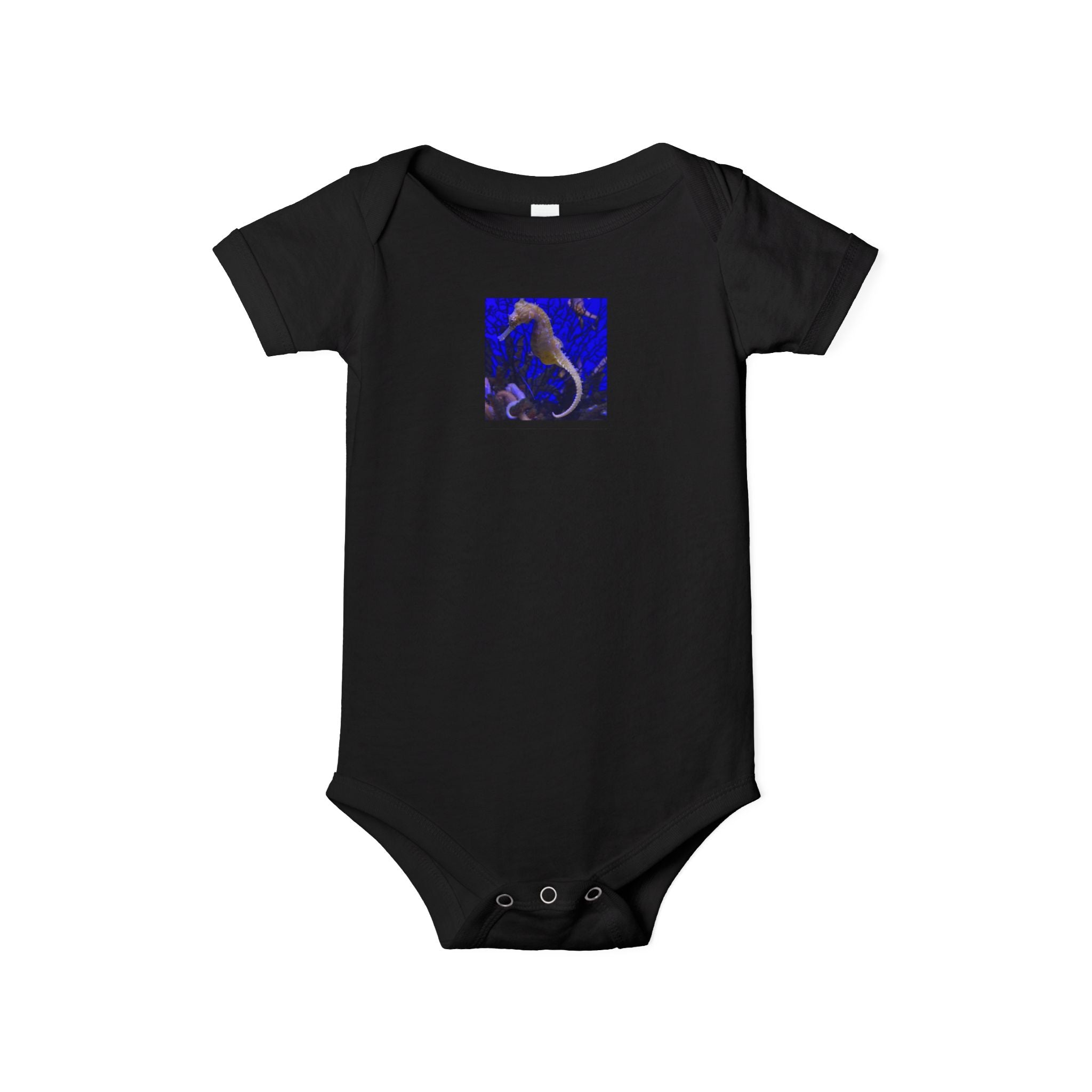 moontiq moonsuit '3D Seahorse' Ocean Inspired Baby Bodysuit US
