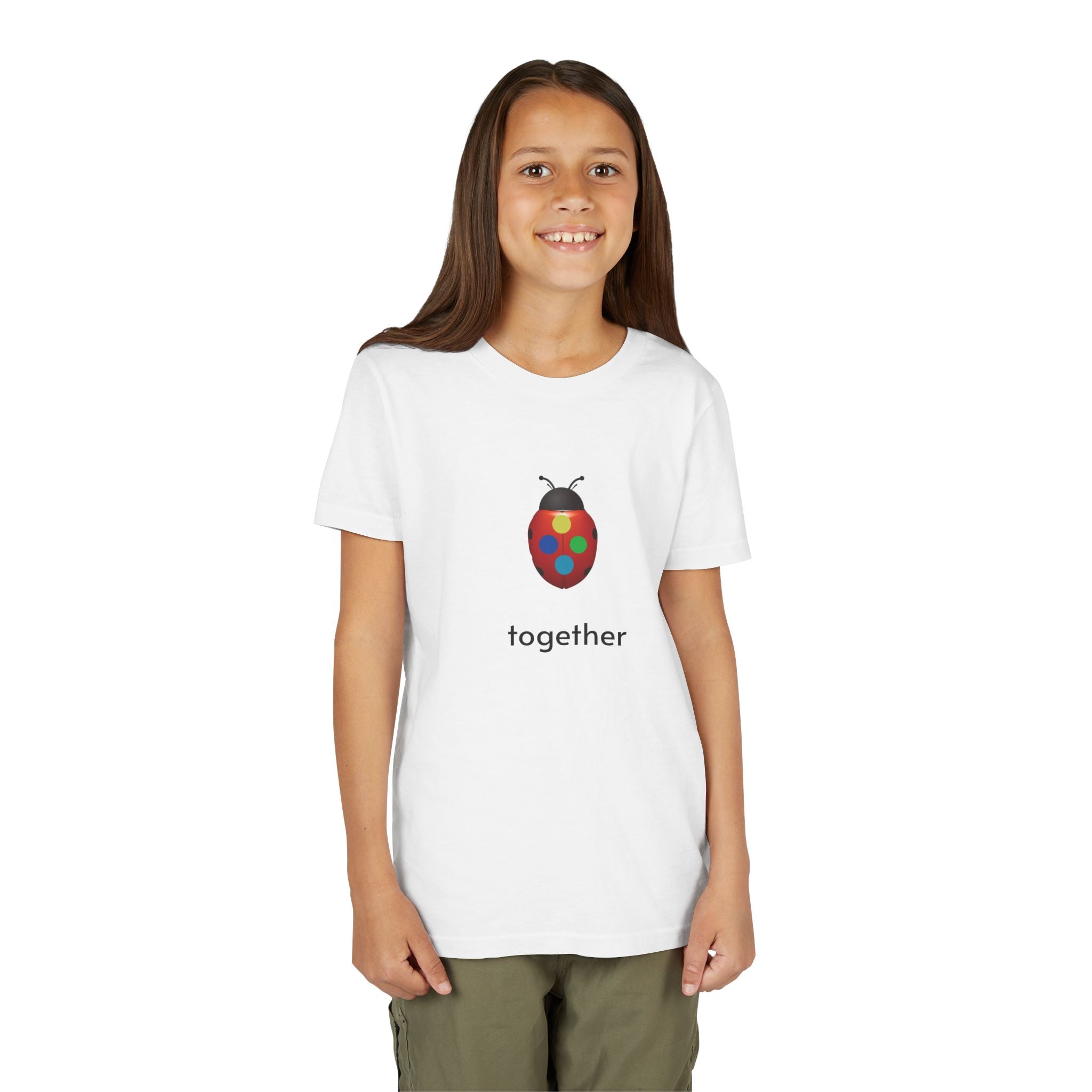 moontiq 'Ladybug Color' Kid's Youth Short Sleeve Tee US
