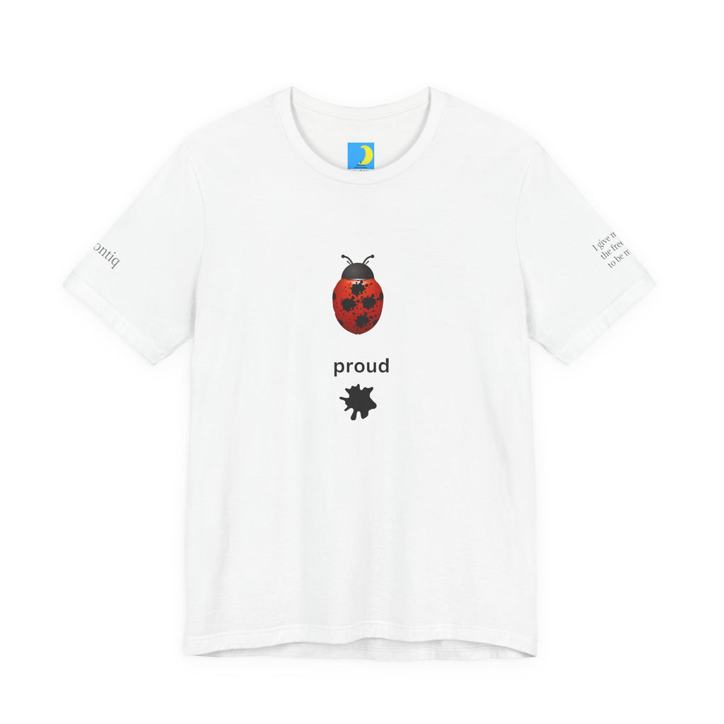 moontiq Unisex Breathable Cotton Tee 'Exceptional' Ladybug INT