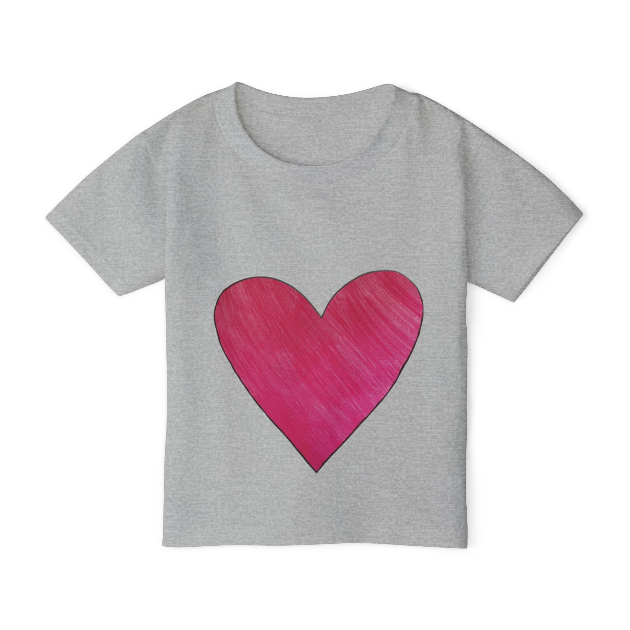 moontiq Toddler Kids Cotton™ T-Shirt 'My Pink Love Heart' US