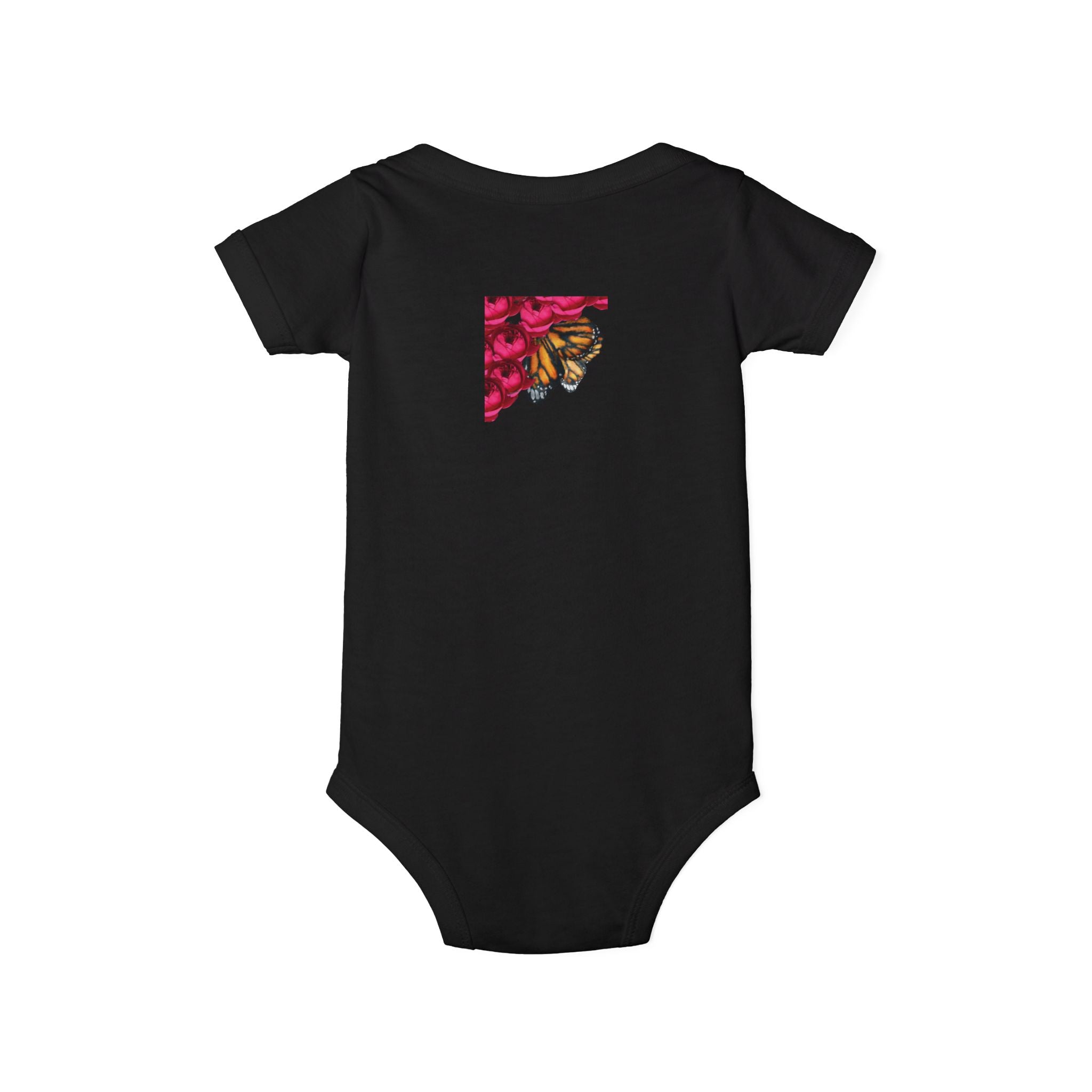 moontiq moonsuit 'Butterfly Rose' Floral Baby Bodysuit US