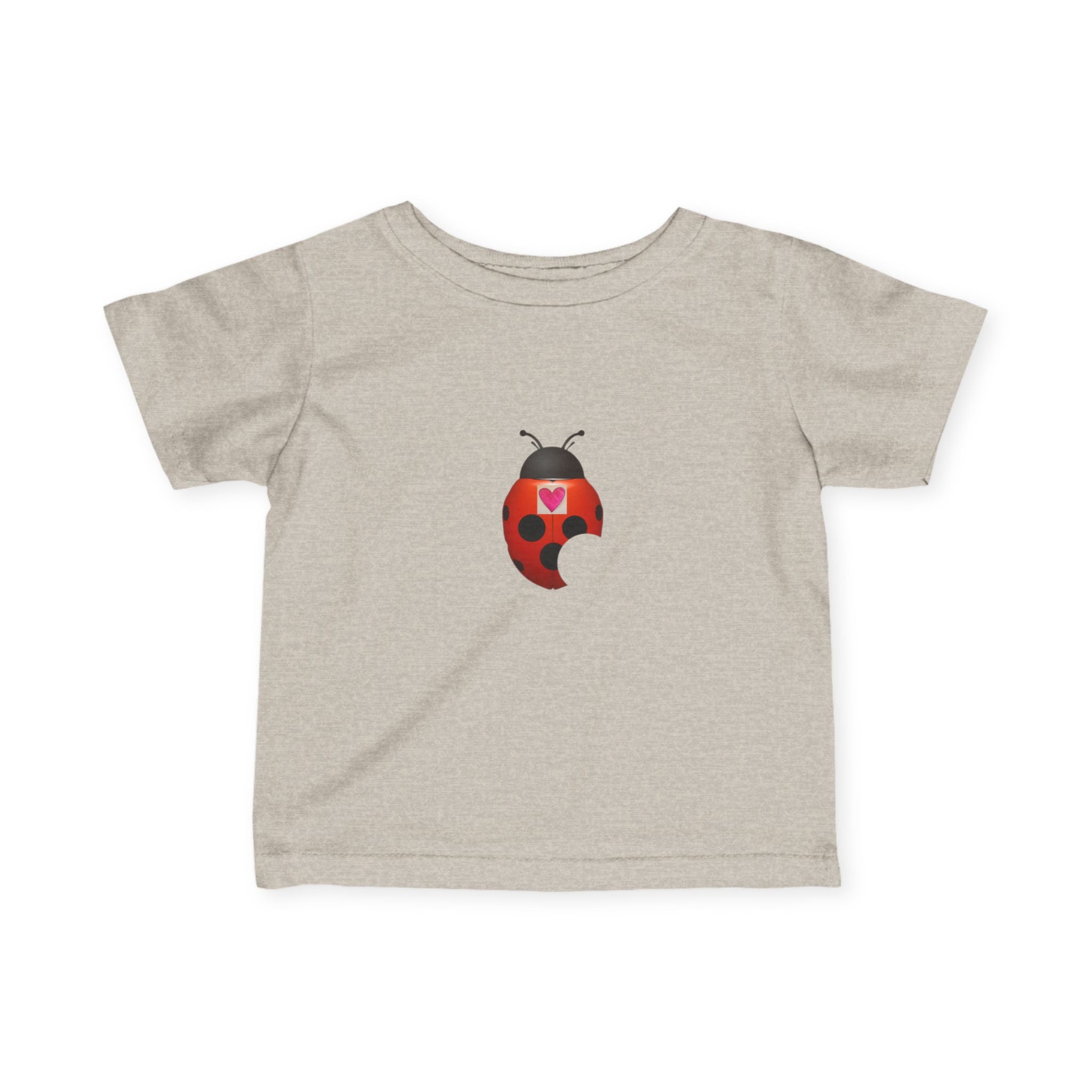 moontiq Ladybug 'My Heart Matters' Baby Toddler Soft Tee US