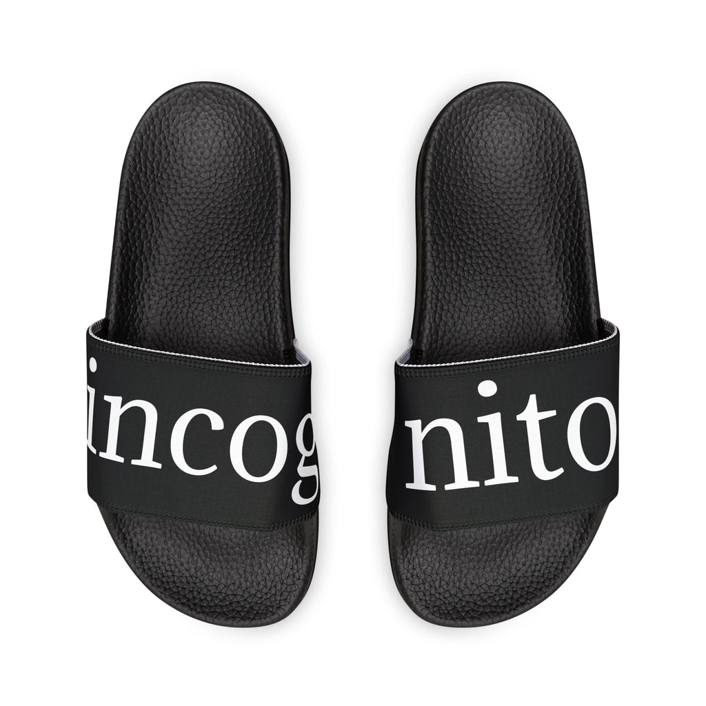moontiq Men's Black Slides 'Incognito' US
