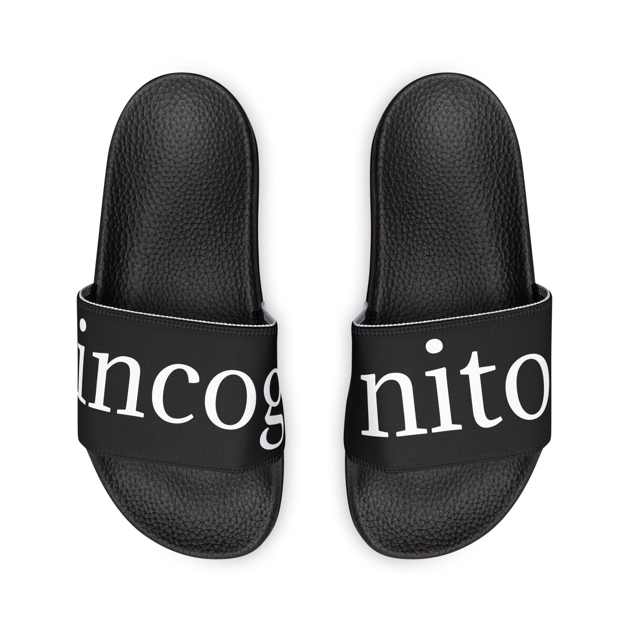 moontiq Men's Black Slides 'Incognito' US