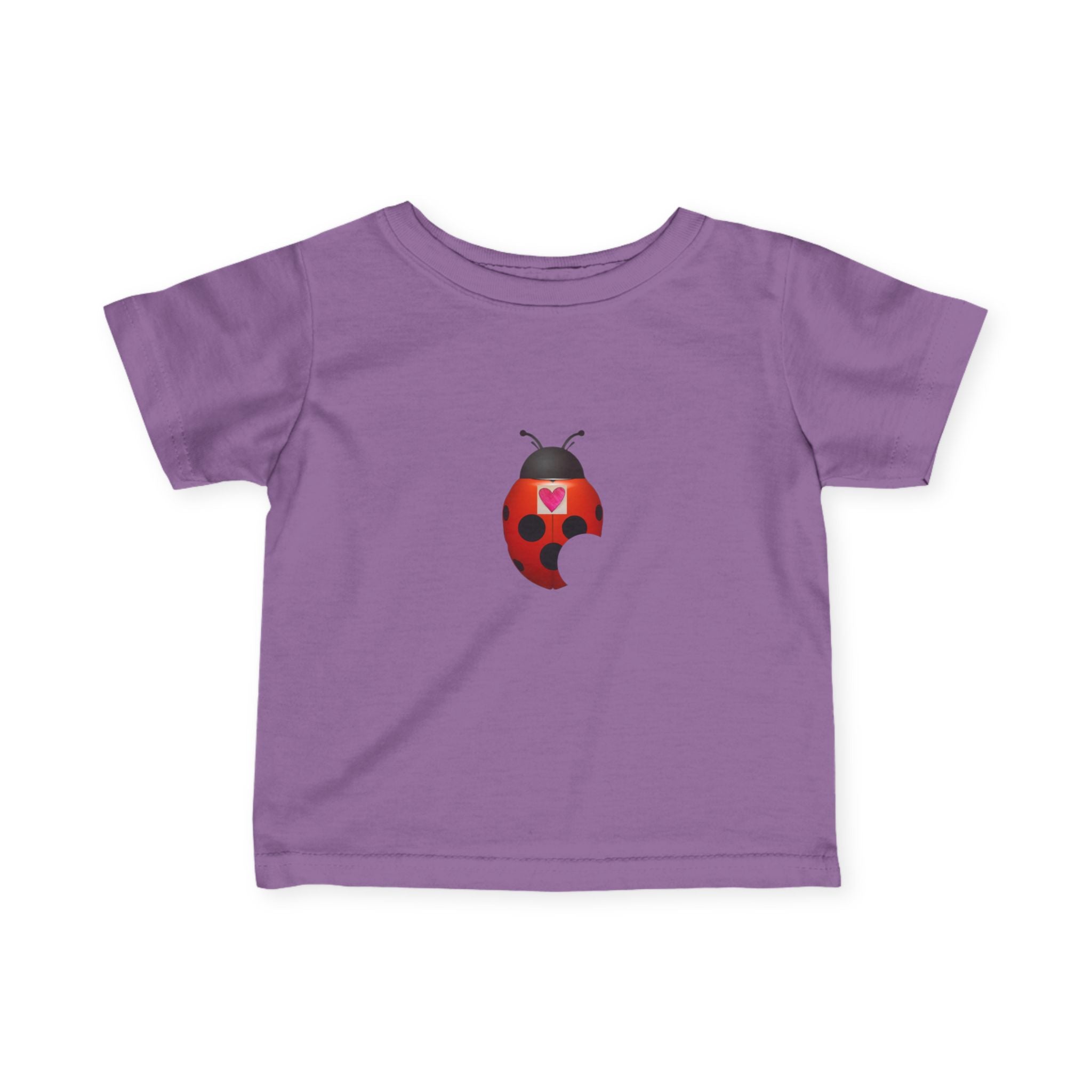 moontiq Ladybug 'My Heart Matters' Baby Toddler Soft Tee US