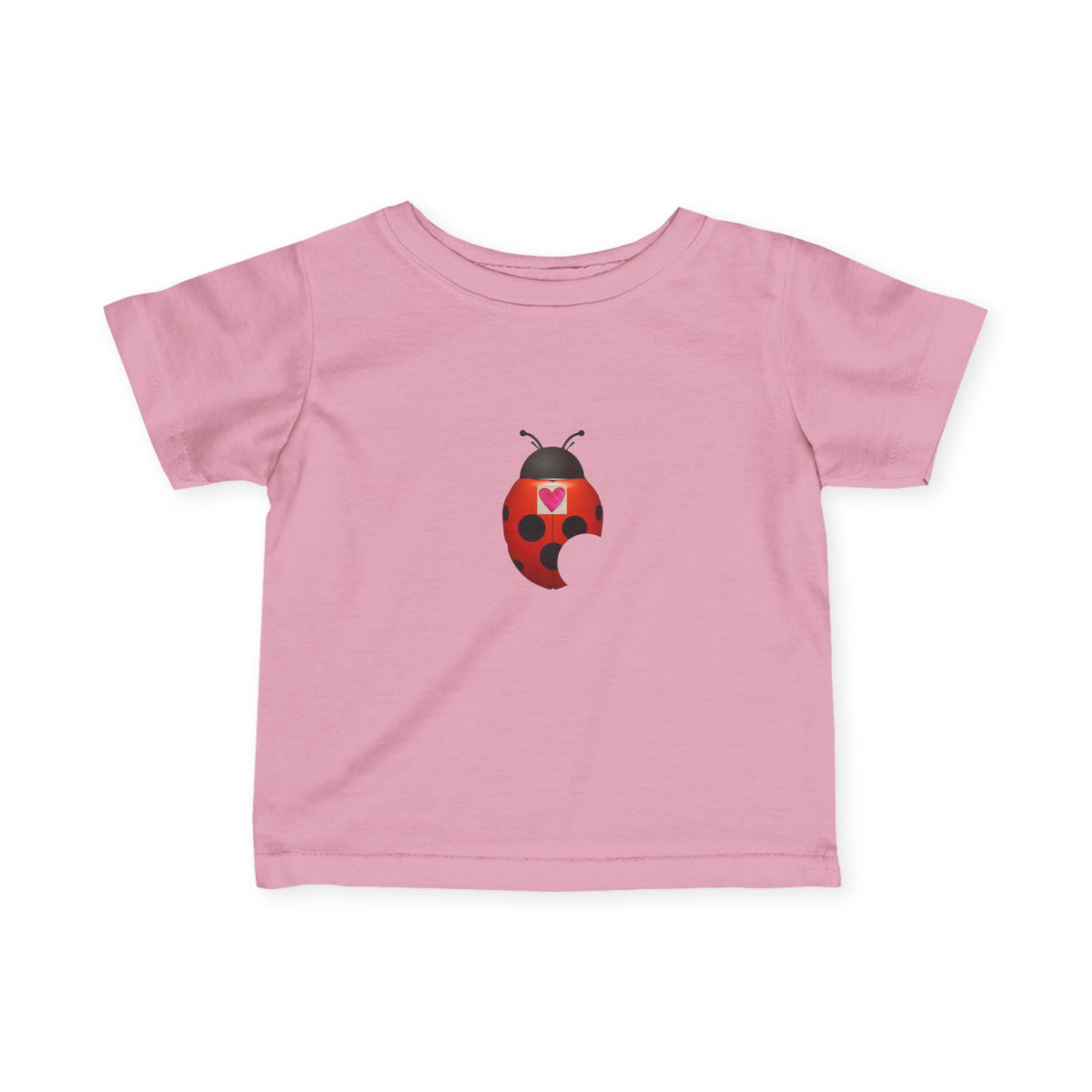 moontiq Ladybug 'My Heart Matters' Baby Toddler Soft Tee US