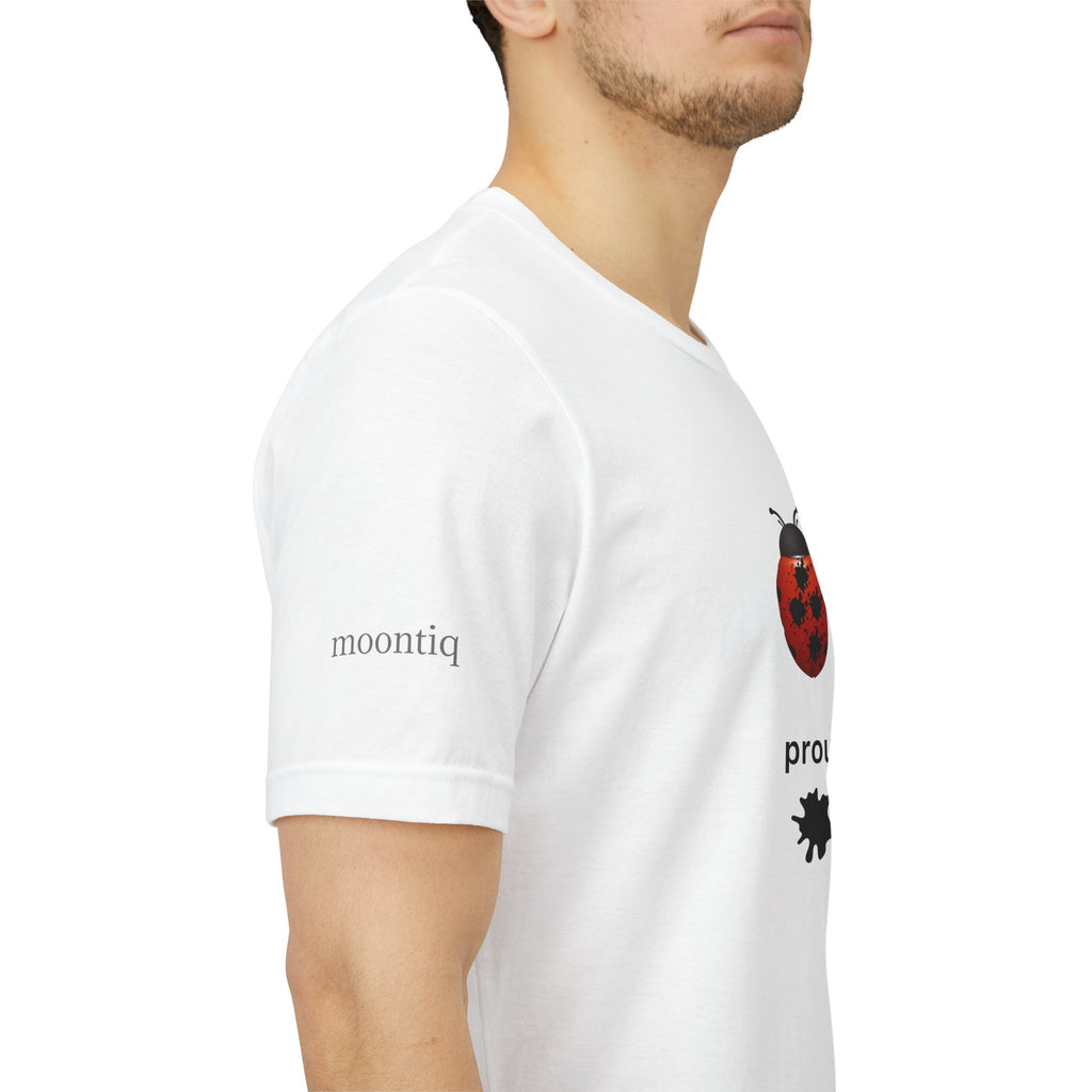 moontiq Unisex Breathable Cotton Tee 'Exceptional' Ladybug INT