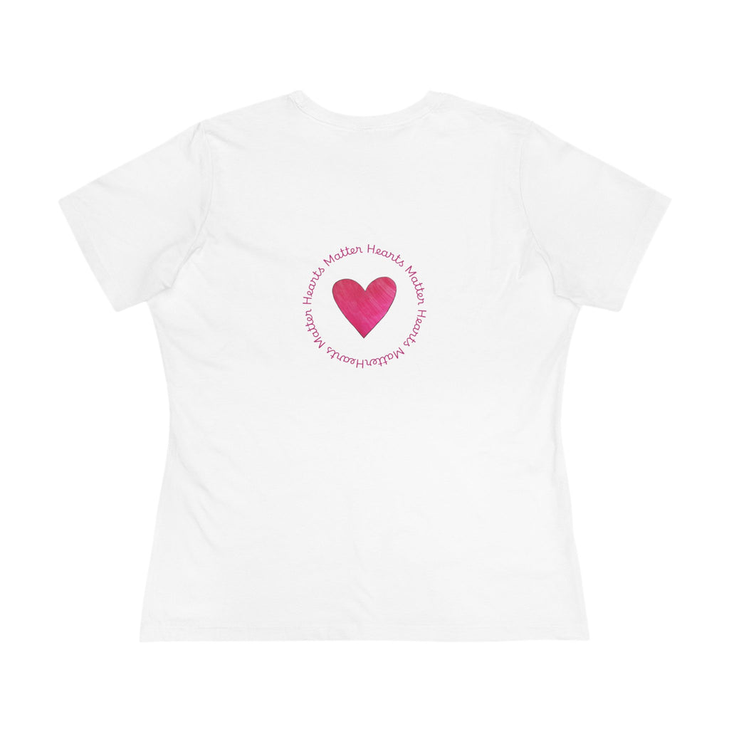 moontiq Ladybug 'My Heart Matters' Women's Cotton Tee US