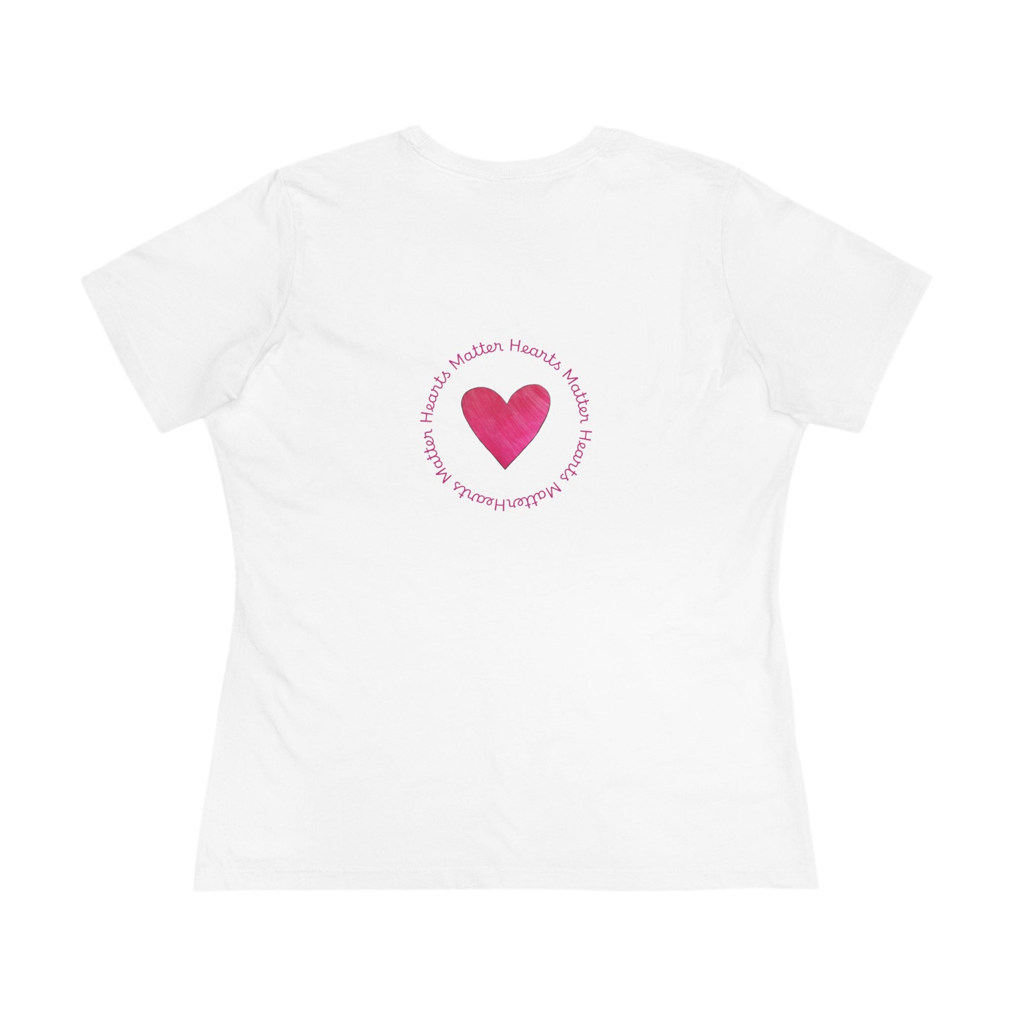 moontiq Ladybug 'My Heart Matters' Women's Cotton Tee US