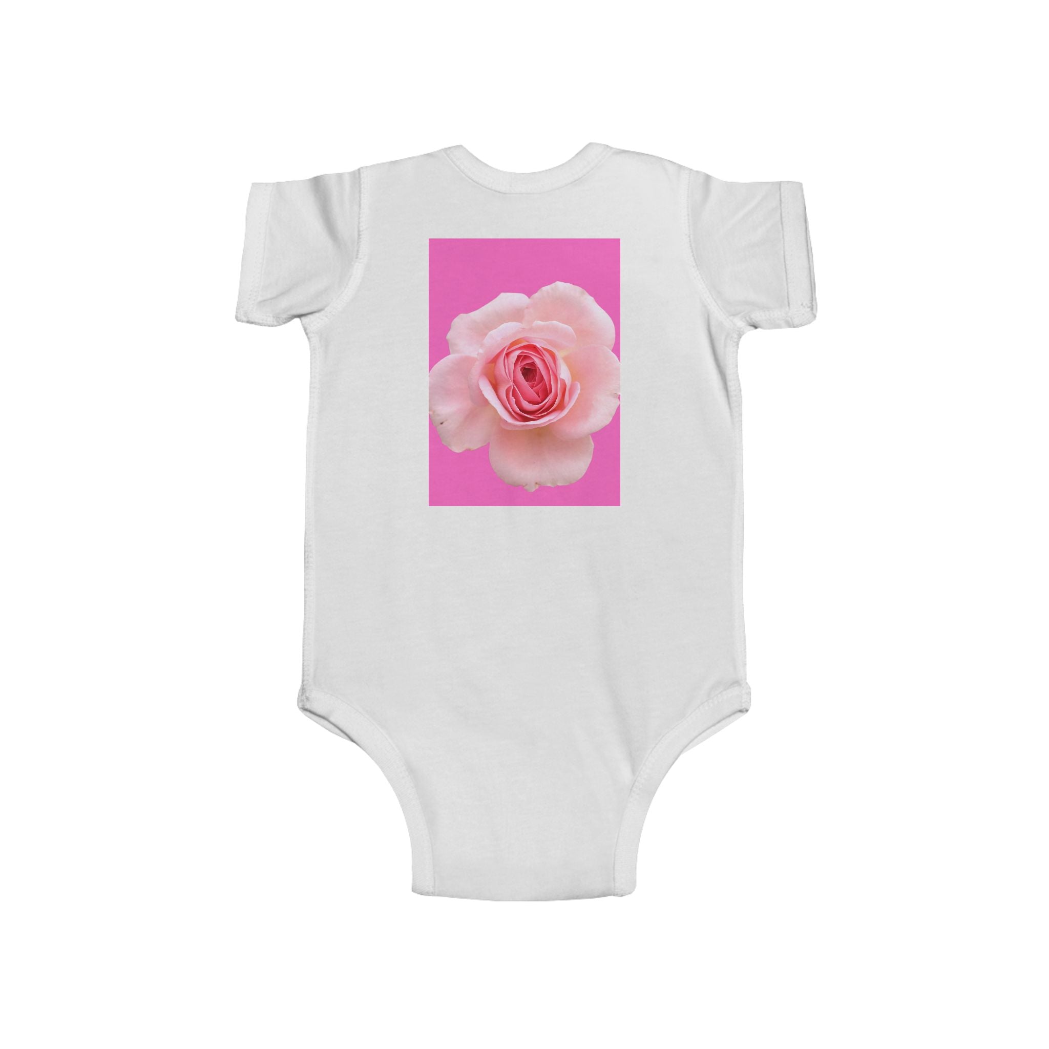 moontiq Baby Onesie 'Rose Sorbet' Pink Floral Moonsuit US