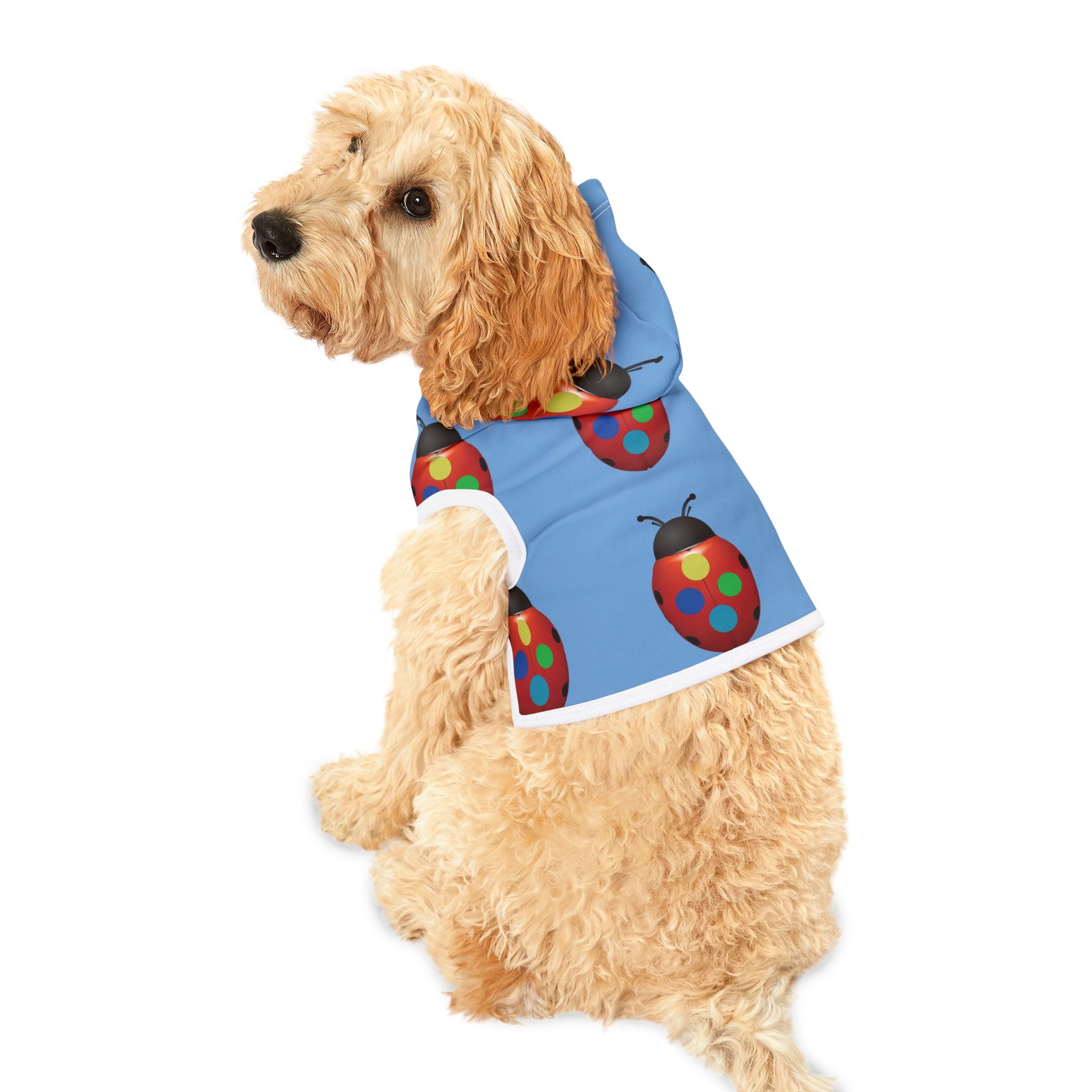 moontiq pooch 'Ladybug Color' Dog Hoodie US