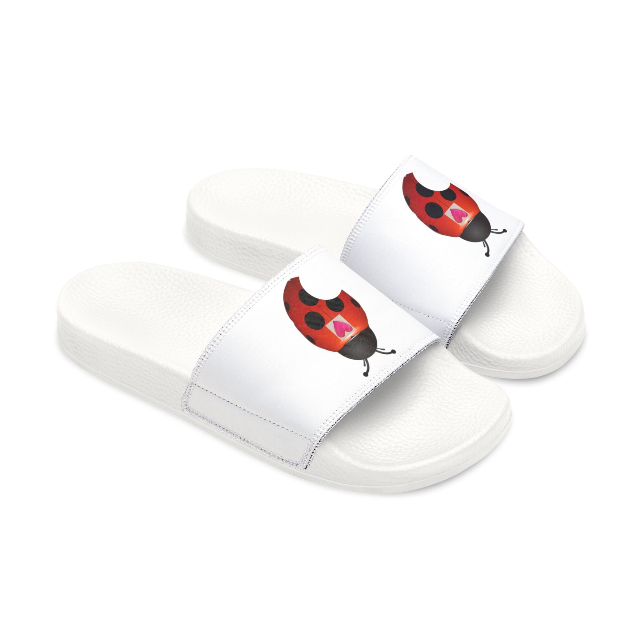 moontiq Ladybug 'My Heart Matters' Kids Comfort Slides US