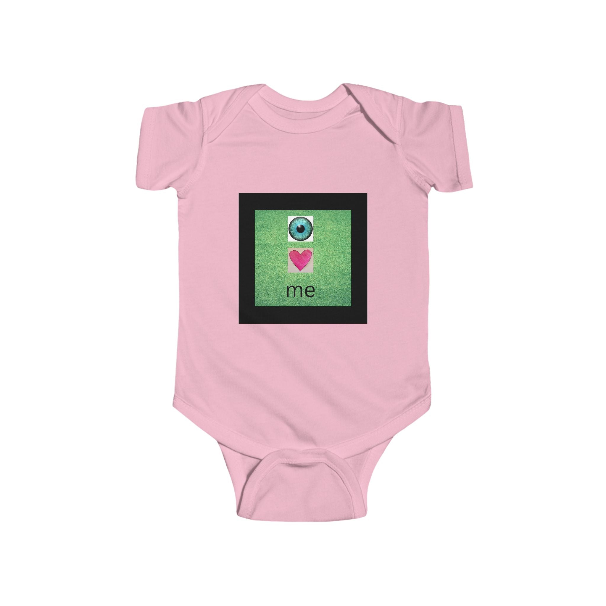moontiq Baby Onesie 'I LOVE ME' Self Love Moonsuit US
