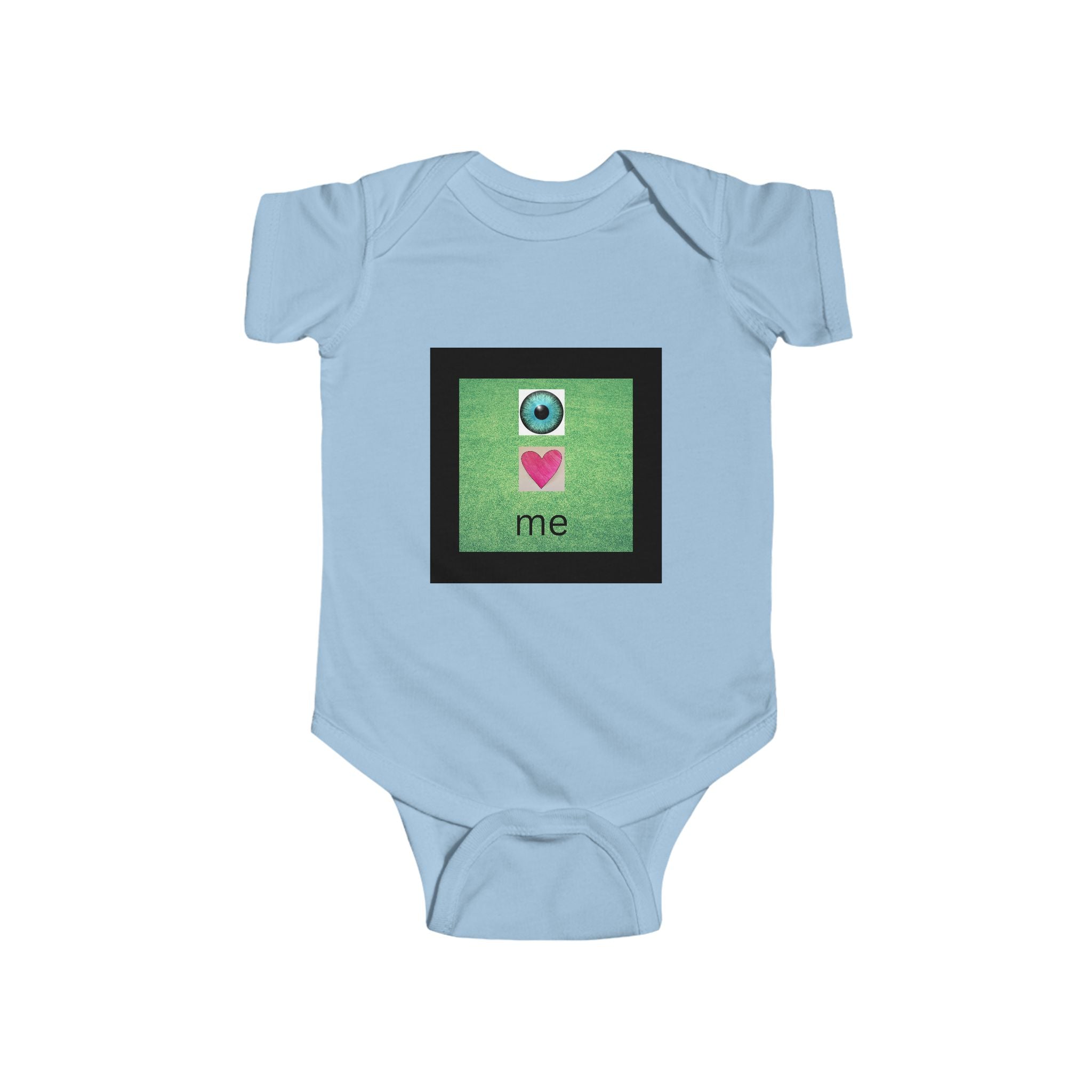 moontiq Baby Onesie 'I LOVE ME' Self Love Moonsuit US